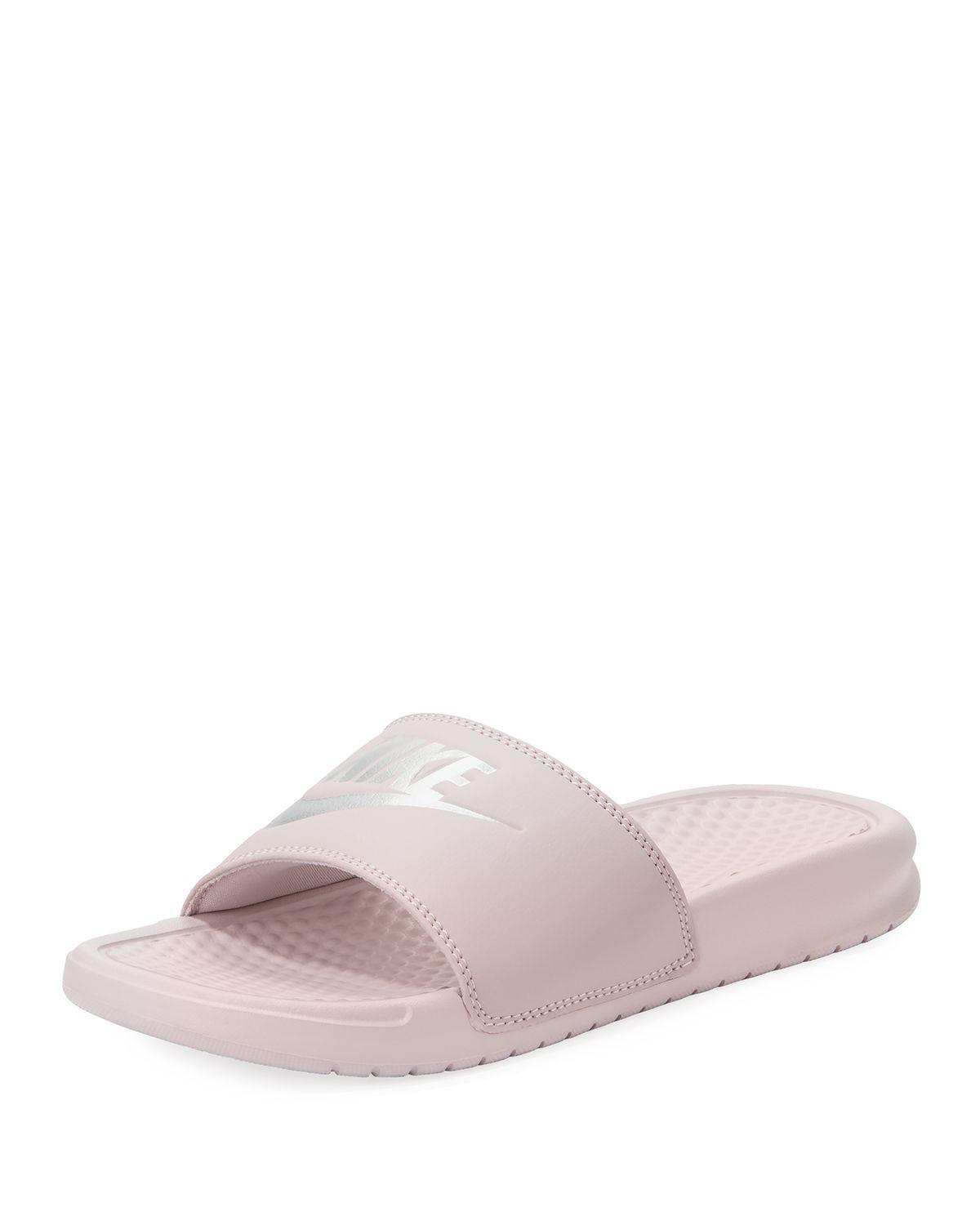 light pink nike sandals