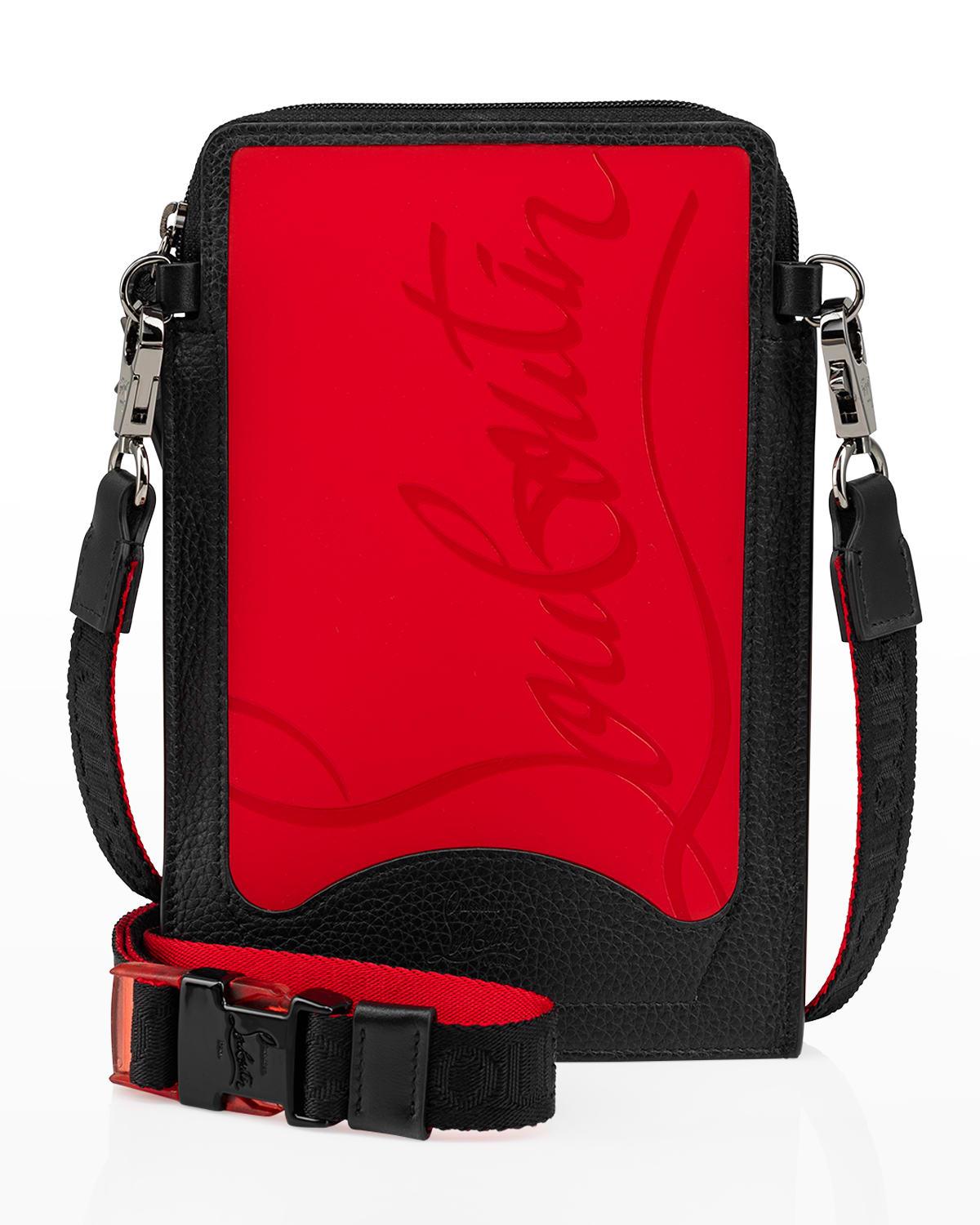 Christian Louboutin Loubilab Sneakersole Calf Empire Crossbody Bag in Red for Men Lyst