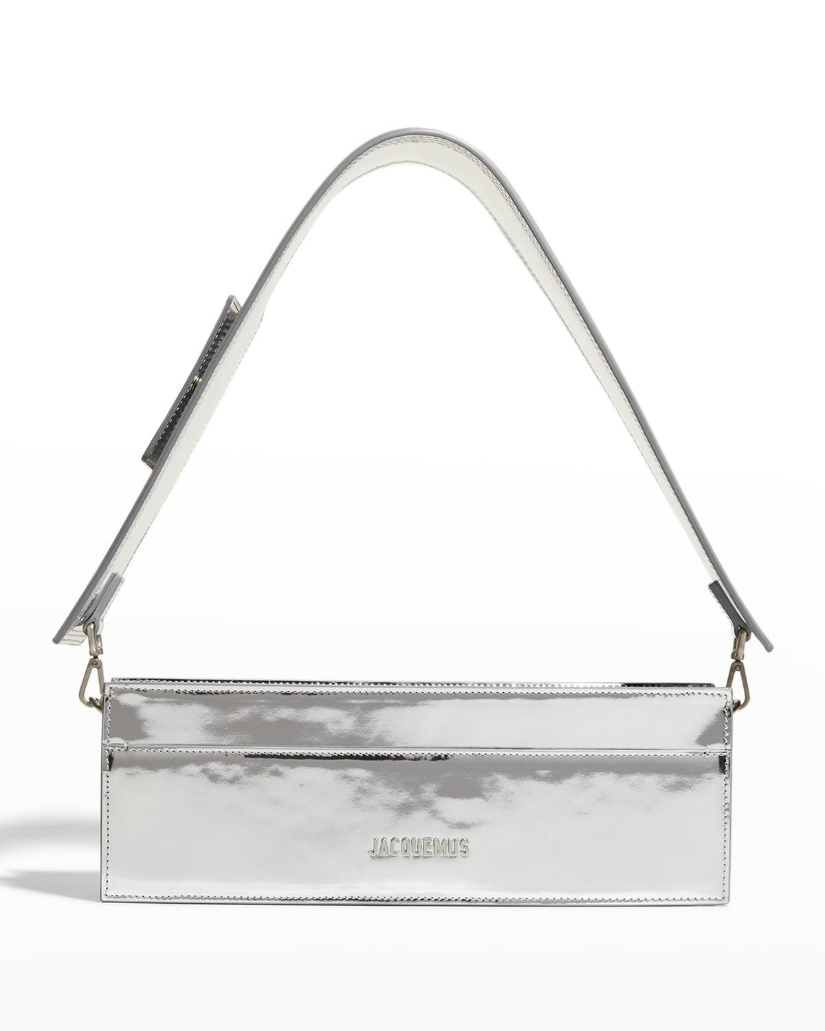 Jacquemus Le Ciuciu Metallic Leather Shoulder Bag in Gray Lyst