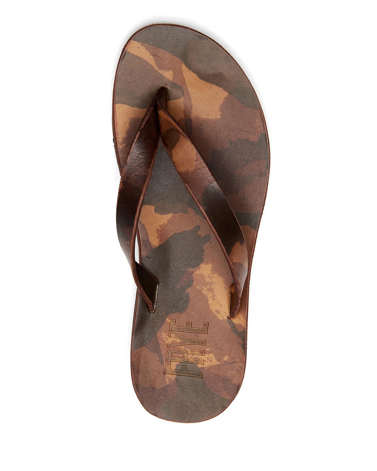 frye mens flip flops