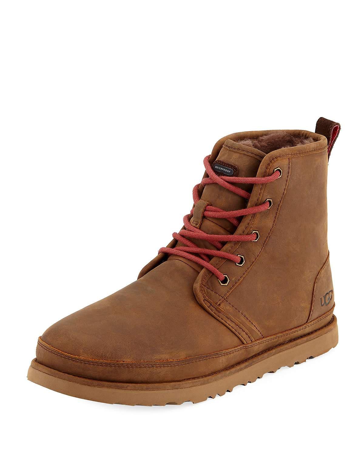 mens waterproof suede boots