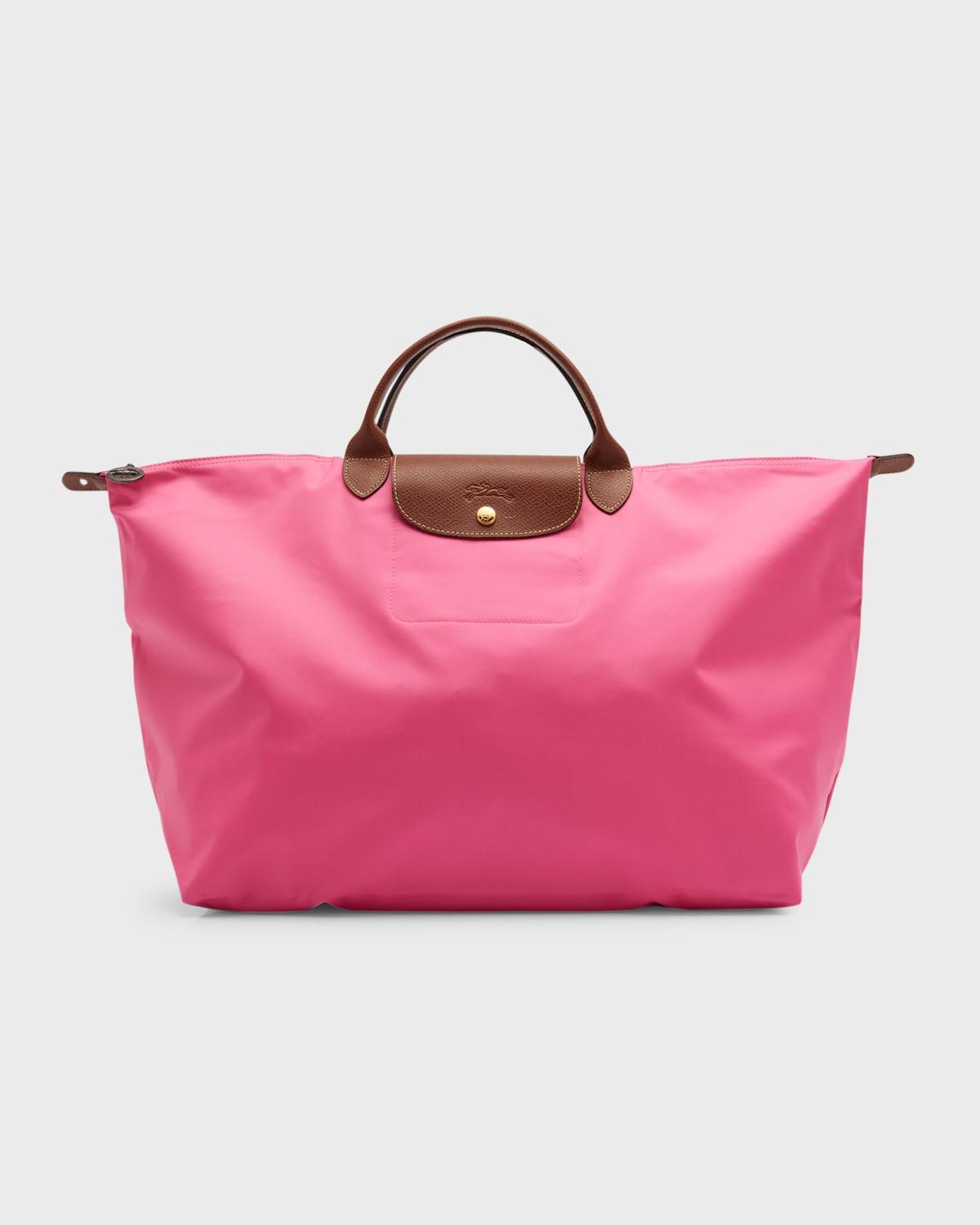 Longchamp Le Pliage 18 Large Travel Duffel Bag in Pink | Lyst