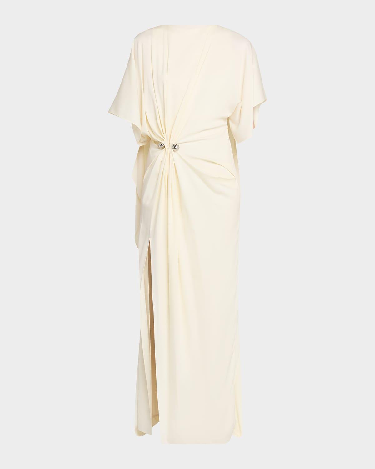 bec and bridge green sequin dress BRANDON MAXWELL Ruffle Sleeve Dress