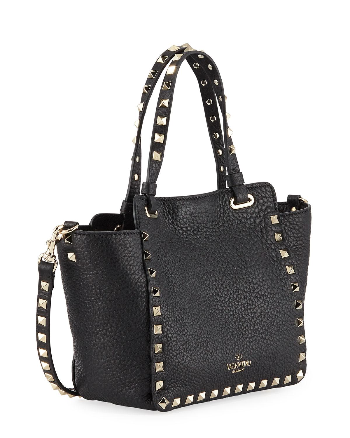 valentino garavani rockstud vitello tote bag