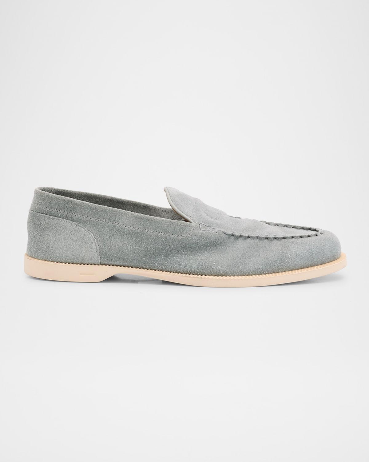 Ted Baker Men\'s Light Gray Suede Penny Loafers Ted Baker Parliament Loafer - Free Shipping | DSW main image 4