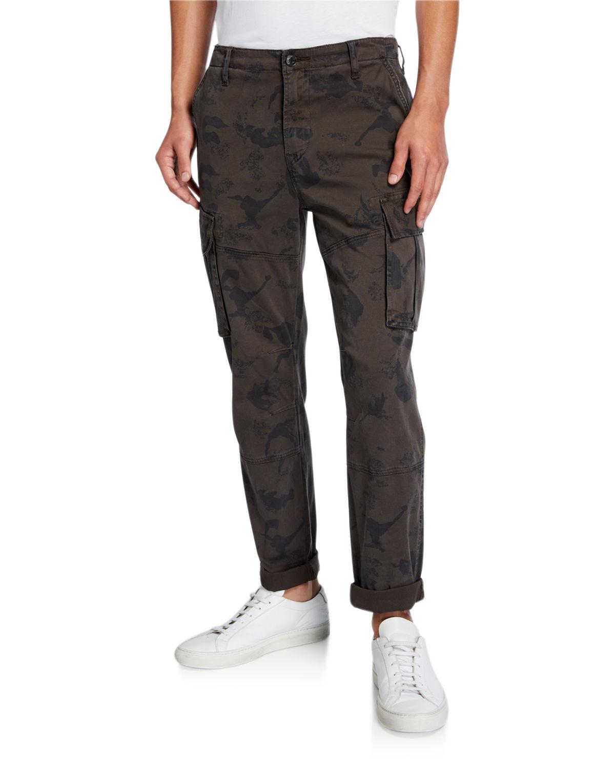 Hudson Jeans Cotton Men's Skinny Twill Cargo Pants in Gray Pattern ...