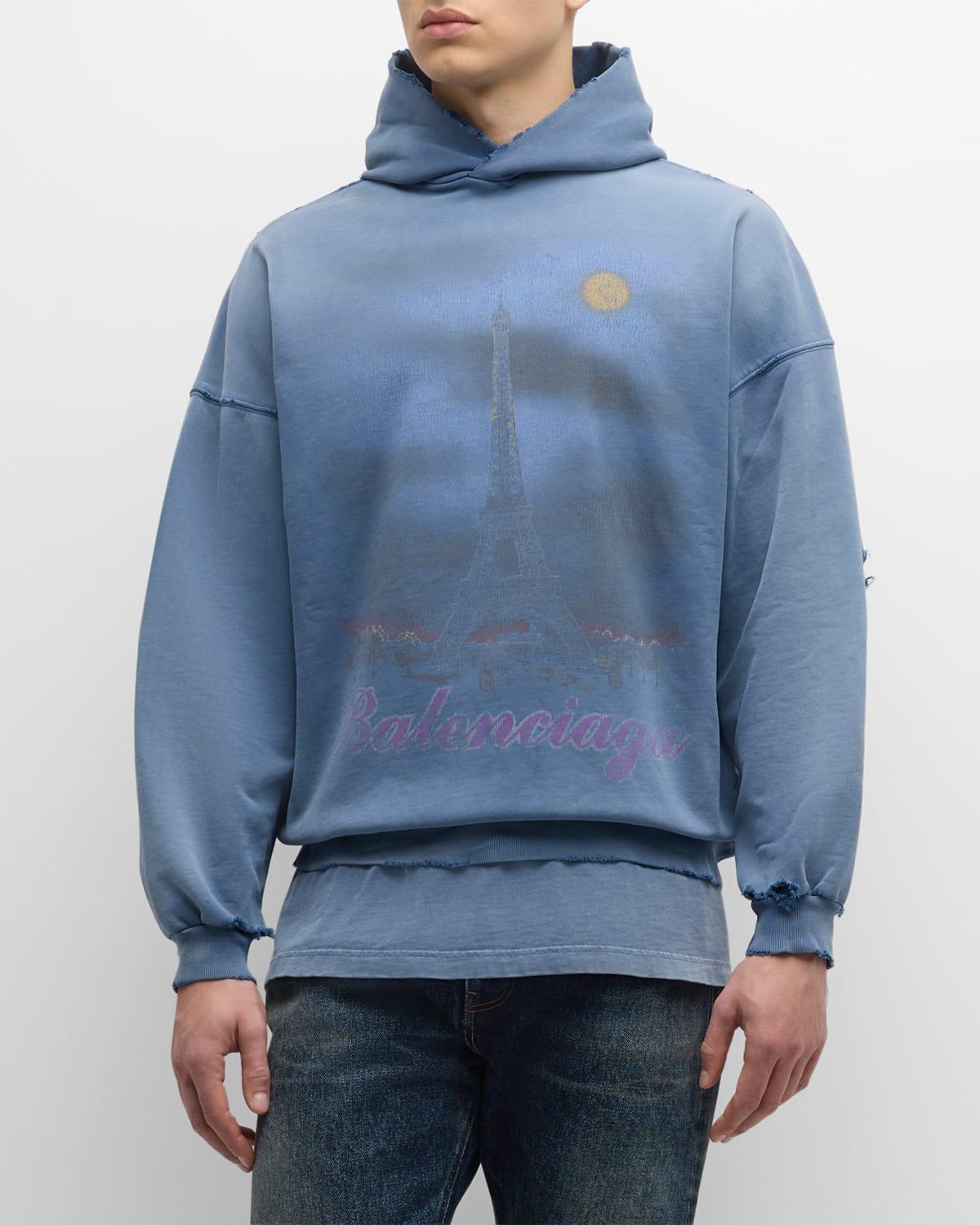 ◆SALE◆直営店◆【BALENCIAGA】Paris Moon フーディー Balenciaga Paris Moon No Pocket Hoodie Oversized | Saks