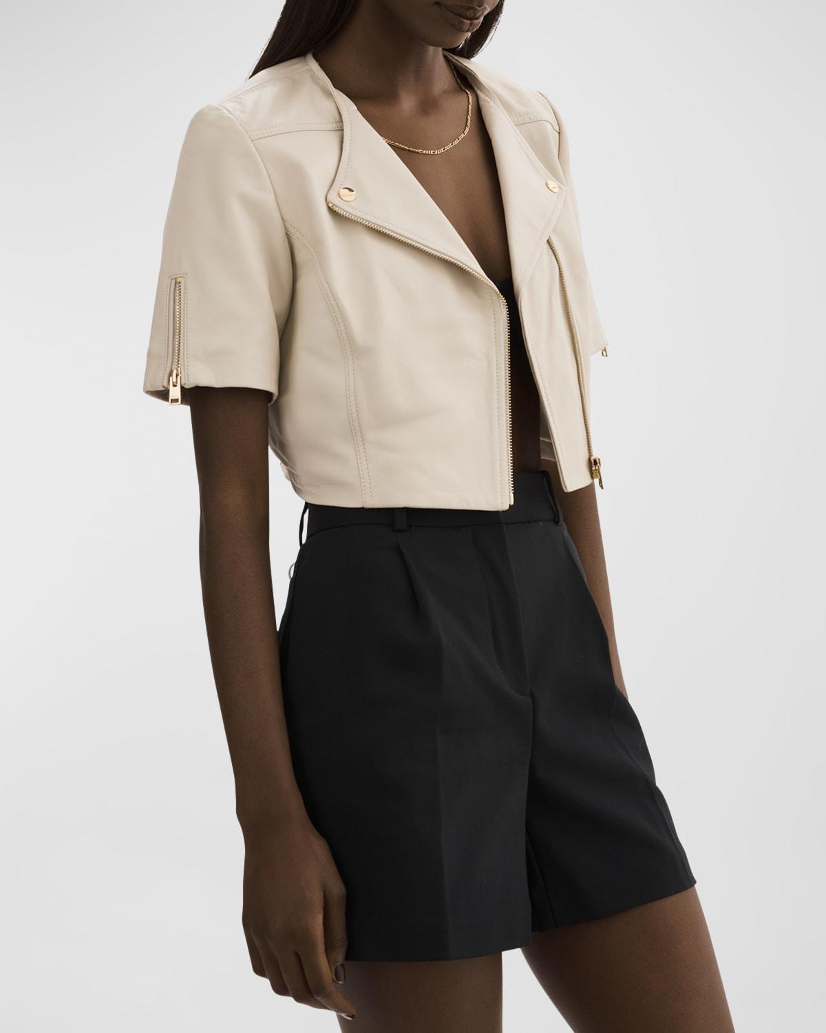 Lamarque Quinn Short Trench Jacket- Khaki
