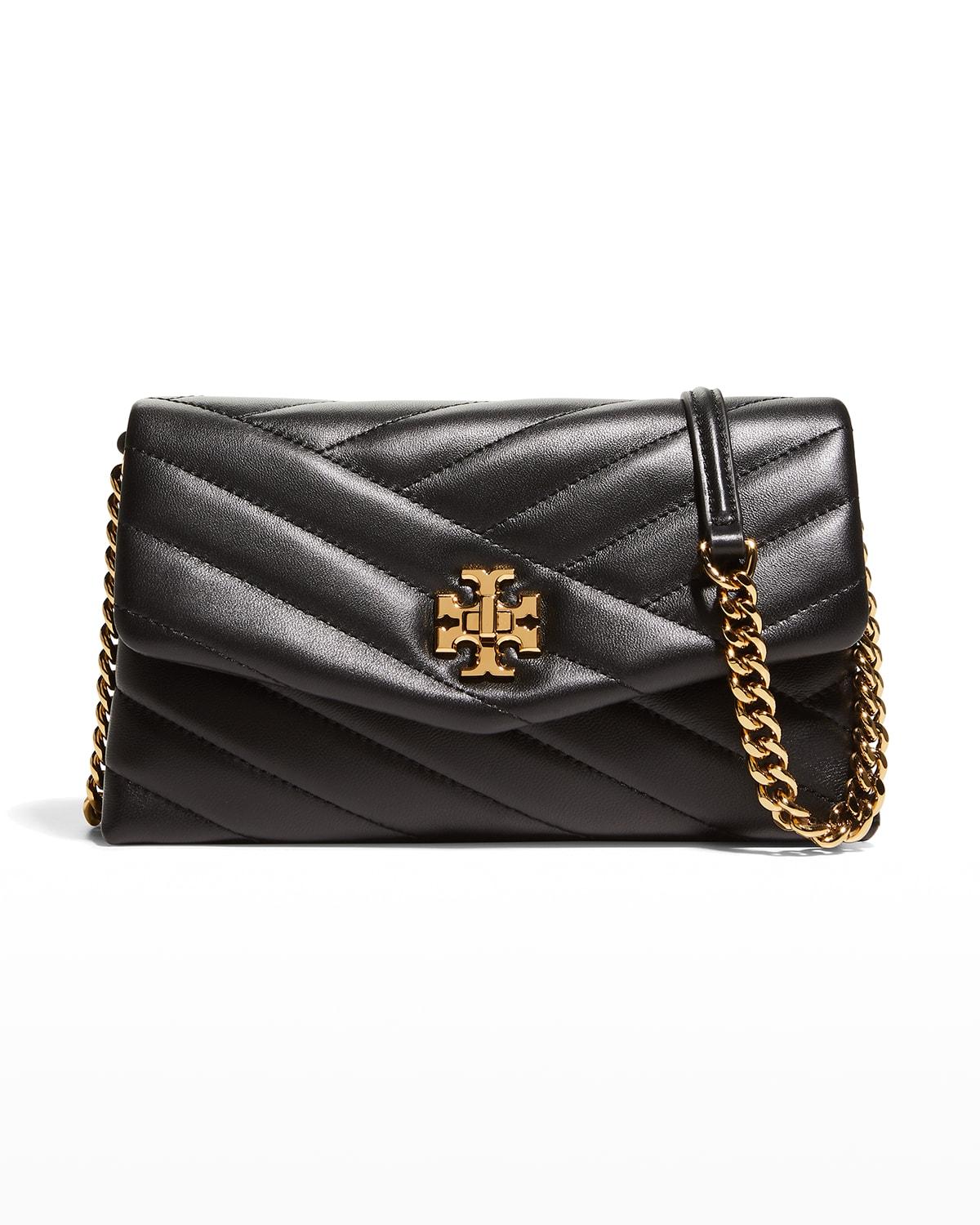 Tory Burch Kira Chevron Chain Wallet Crossbody Bag in Black Lyst