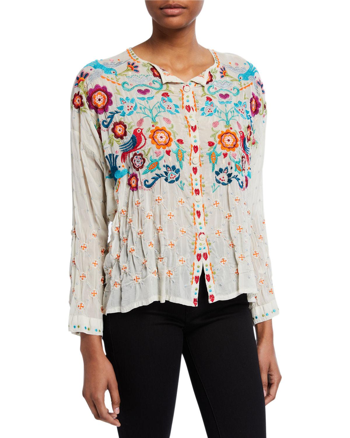 johnny was cabo button down blouse