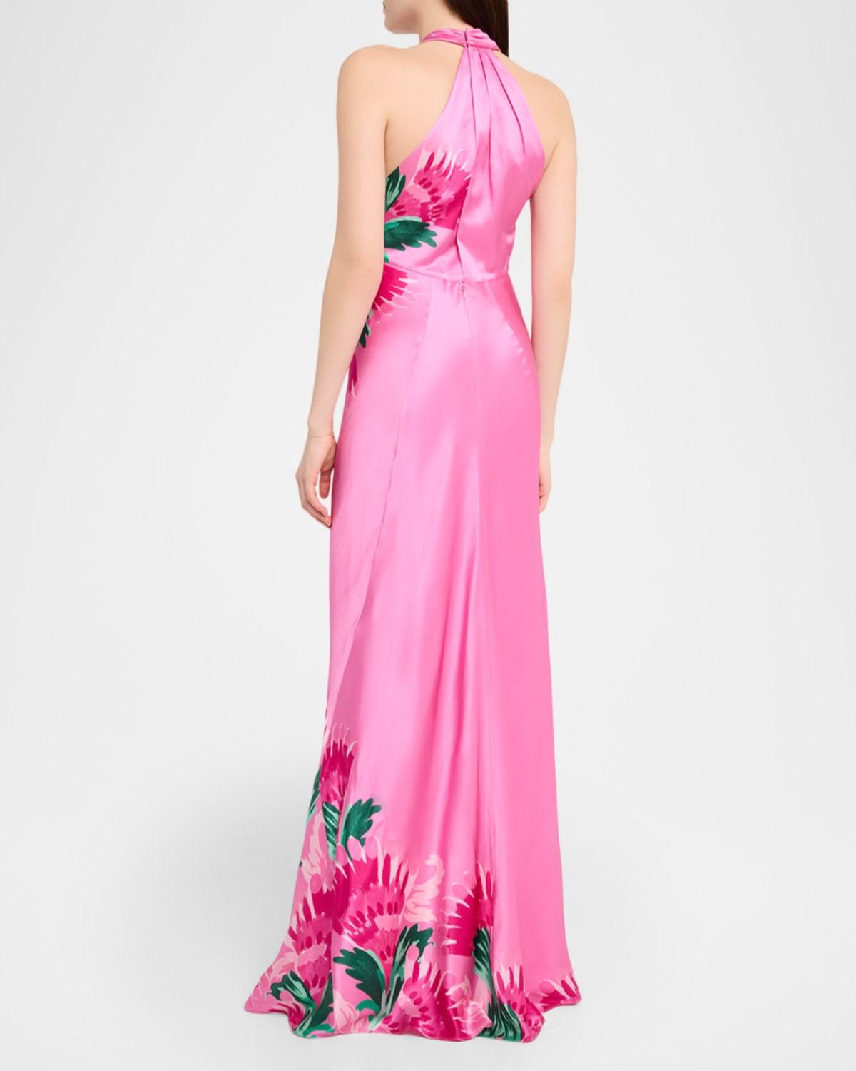 strapless open back dress Saloni main image 0
