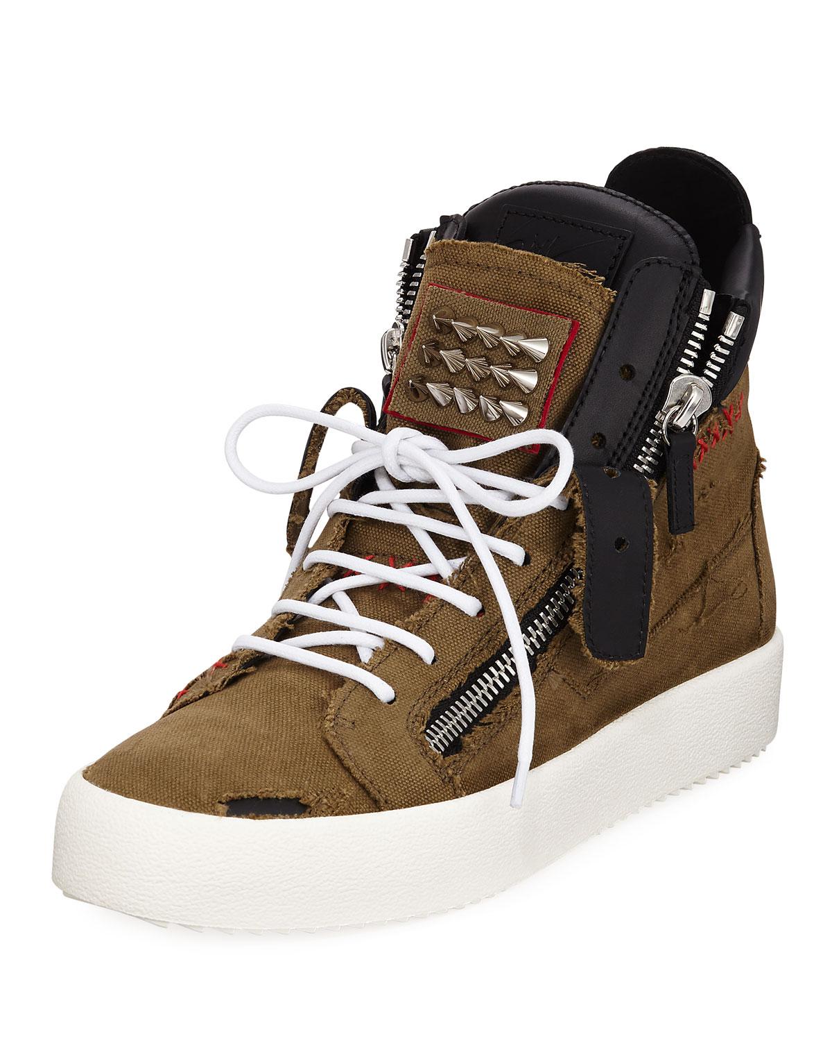 Chaos Studded High-top Sneakers 