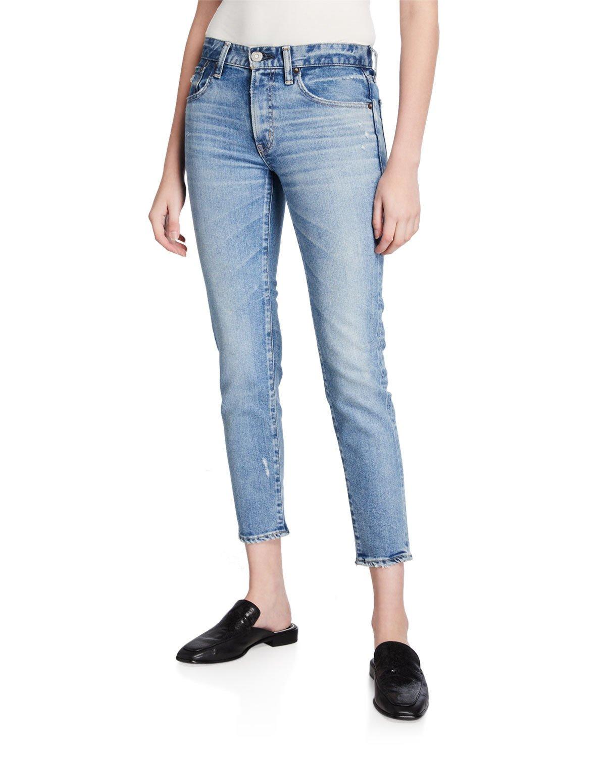 Moussy Denim Edmond Mediumwash Skinny Jeans in Blue Lyst