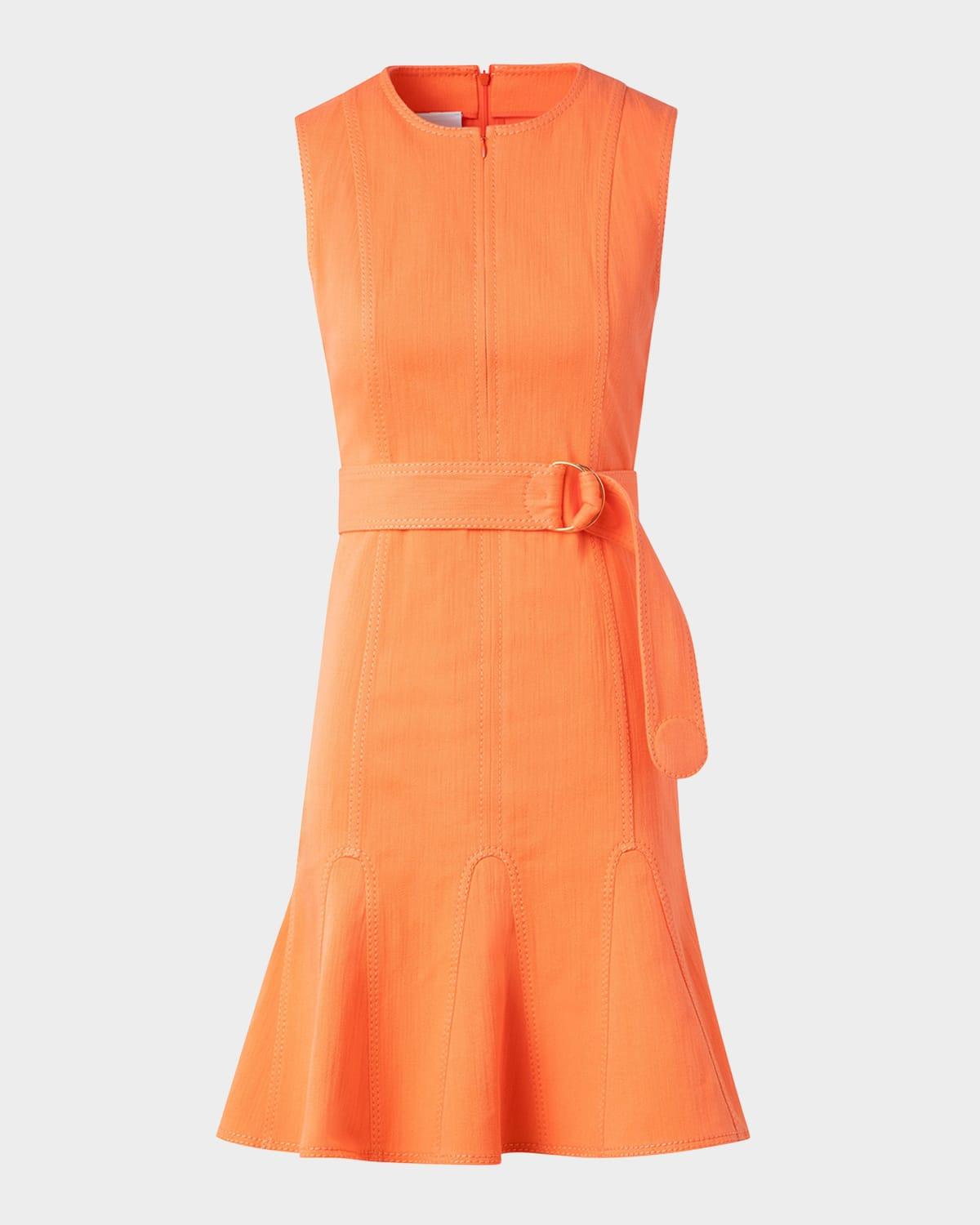 white christmas dresses CENNY DENIM SHIRT DRESS (ORANGE) | Love Cherish