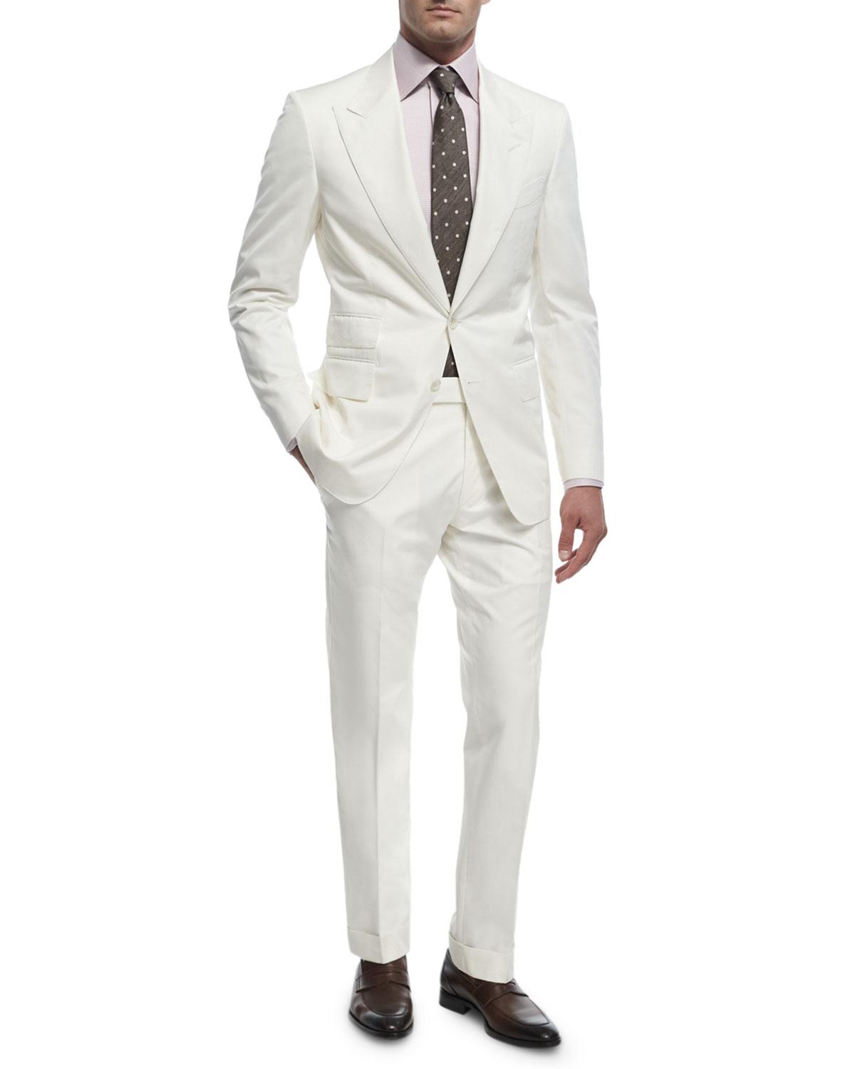 Lyst Tom Ford O'connor Base Cotton Twopiece Suit in White for Men