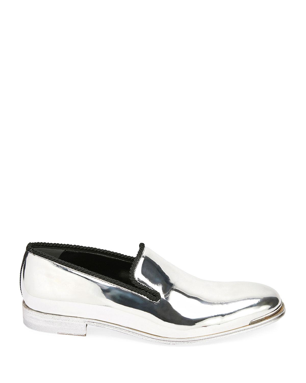 mens metallic dress shoes