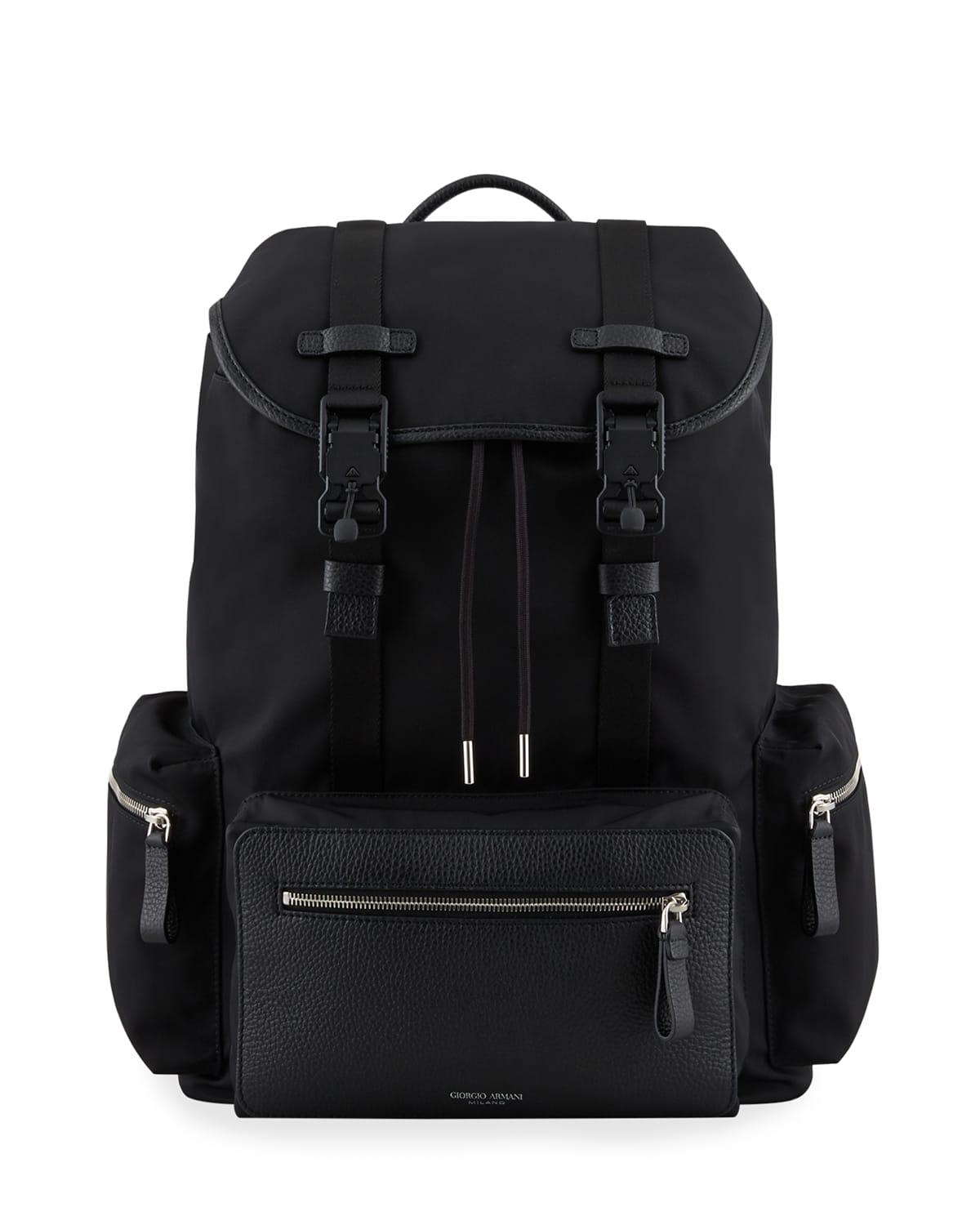 Giorgio armani leather man hotsell bag