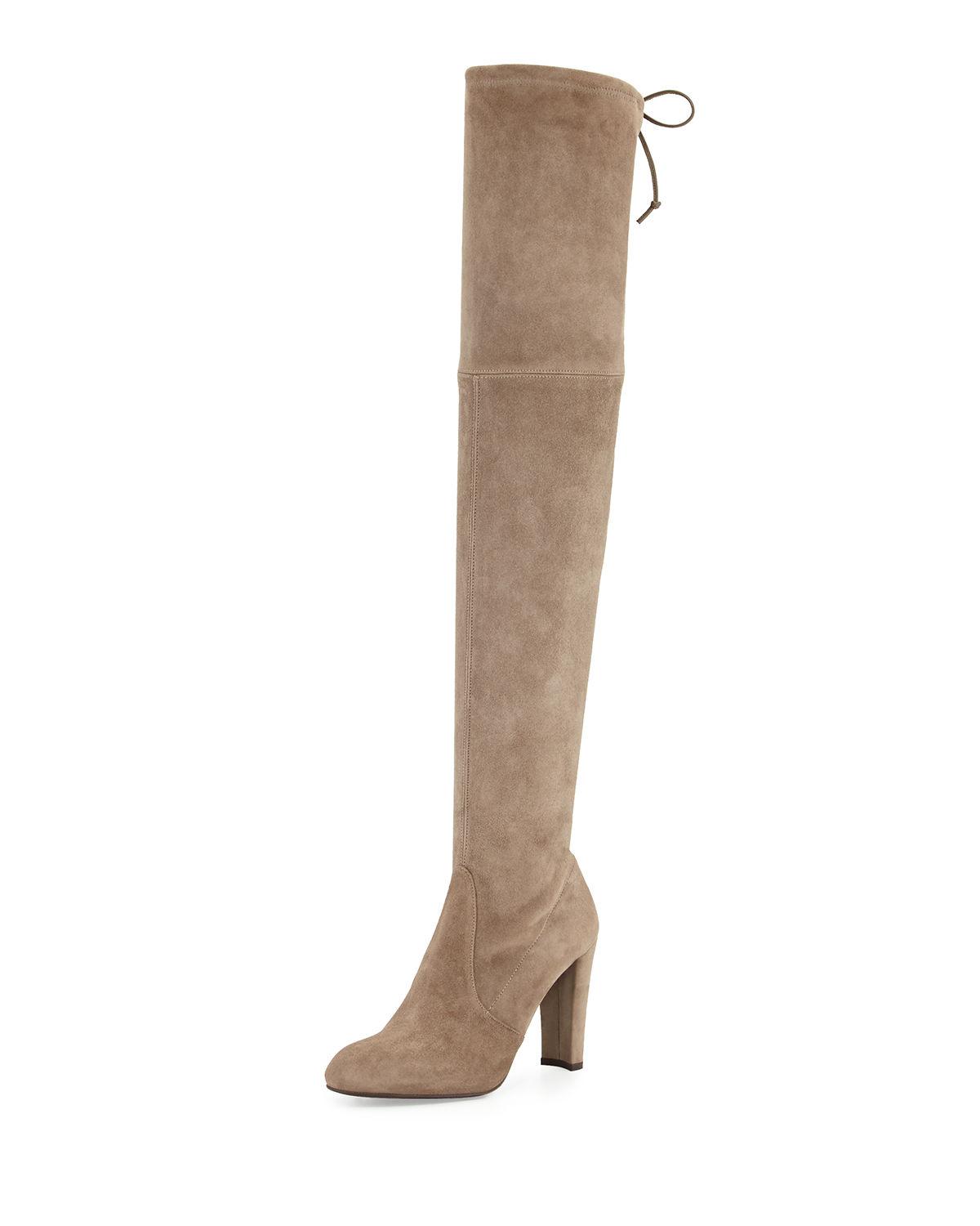 Lyst - Stuart Weitzman Highland Suede Over-the-knee Boot