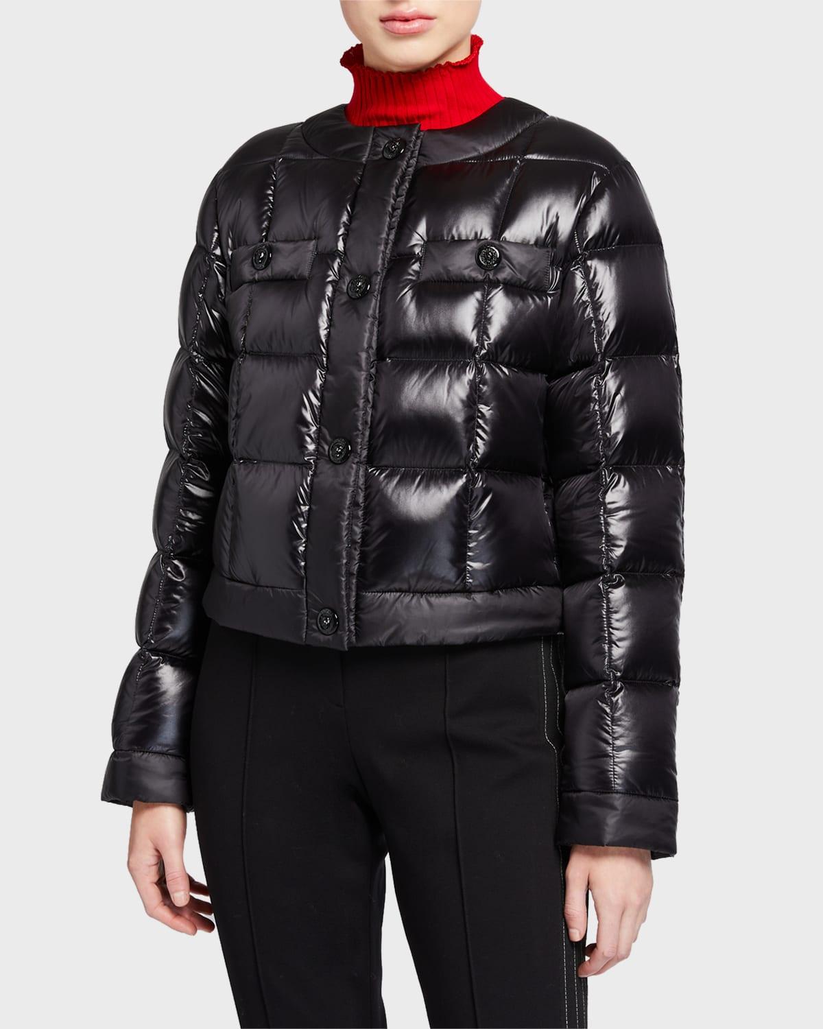 ESCADA Mirelle Quilted Short Coat in Black Lyst