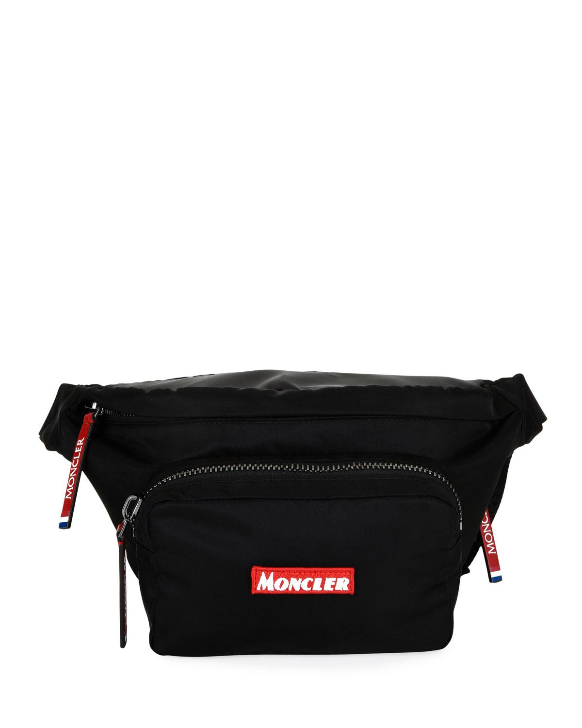 Moncler Synthetic Men's Durance Logo Belt Bag/fanny Pack in Black for