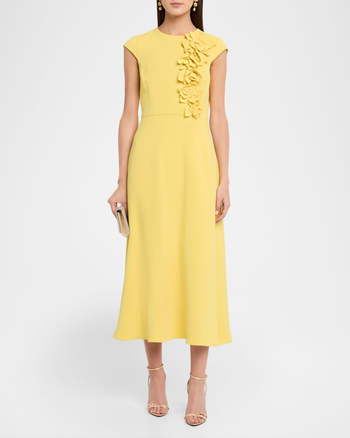 sachin and babi light blue dress Badgley Mischka Rose Sleeve Cocktail Dress - Rosette main image 0