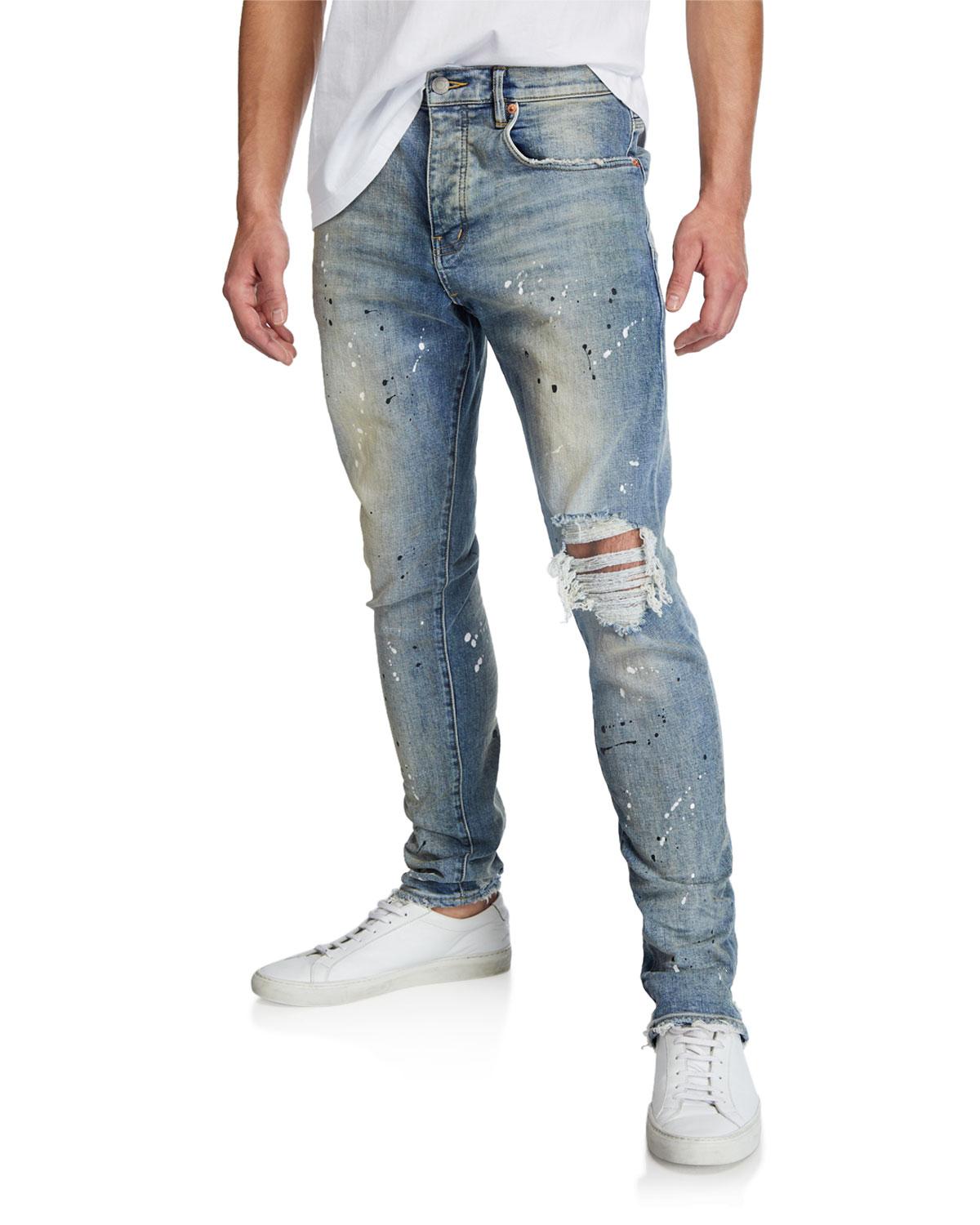 purple denim jeans mens