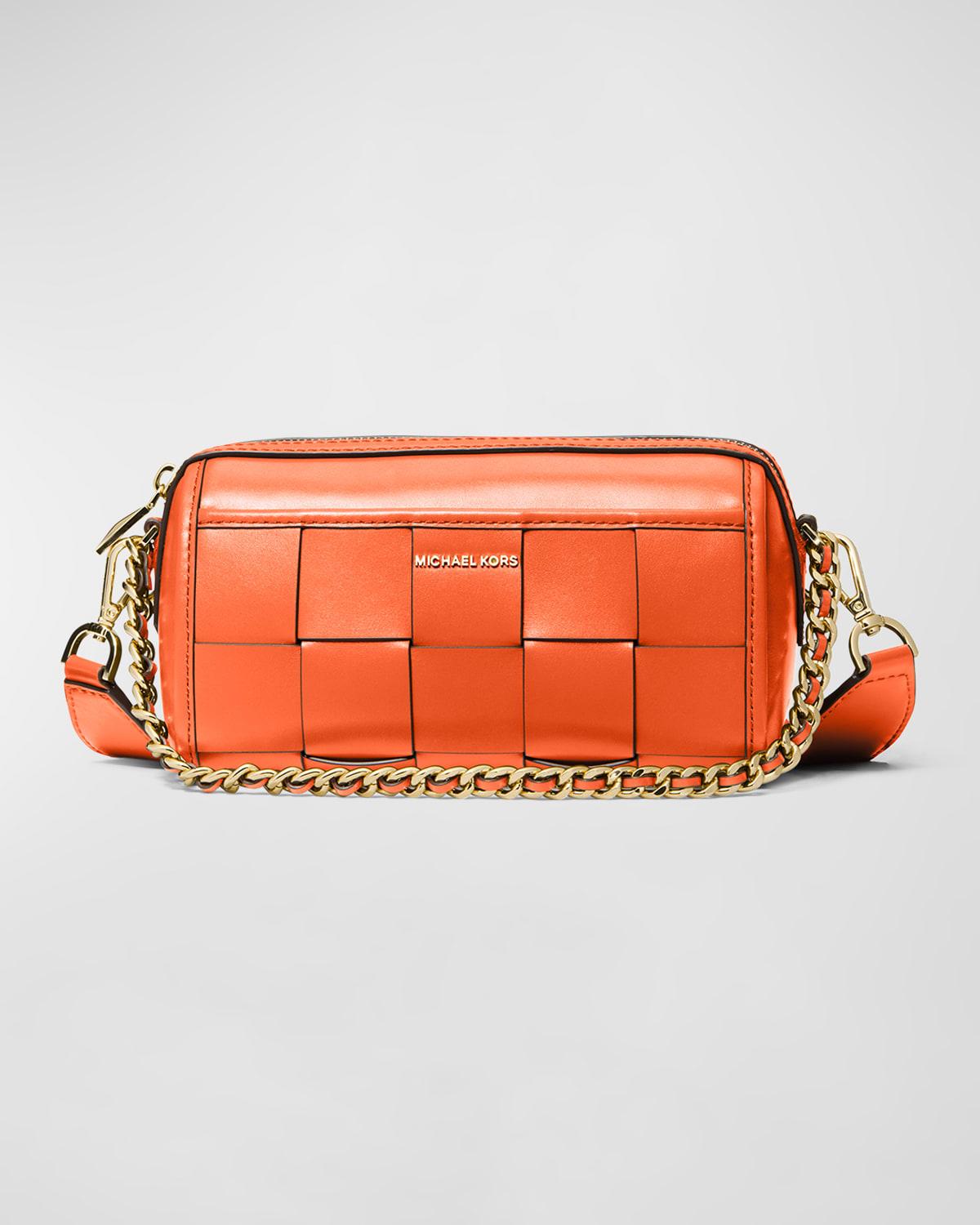 Michael Kors Jet Set Charm Phone Orange Crossbody Bag