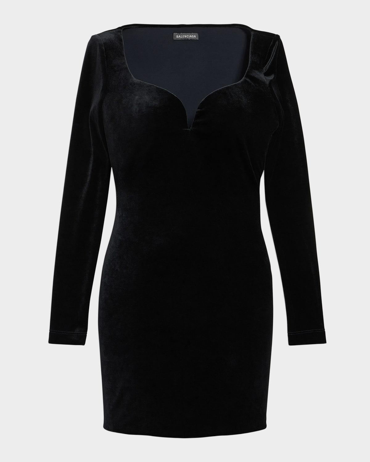 knee length dresses for ladies Lukea Long Sleeve Mesh Mini Dress Olive