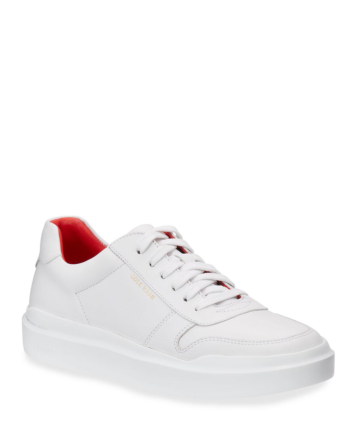 Cole Haan Leather Grandpro Rally Court Sneakers in White - Lyst