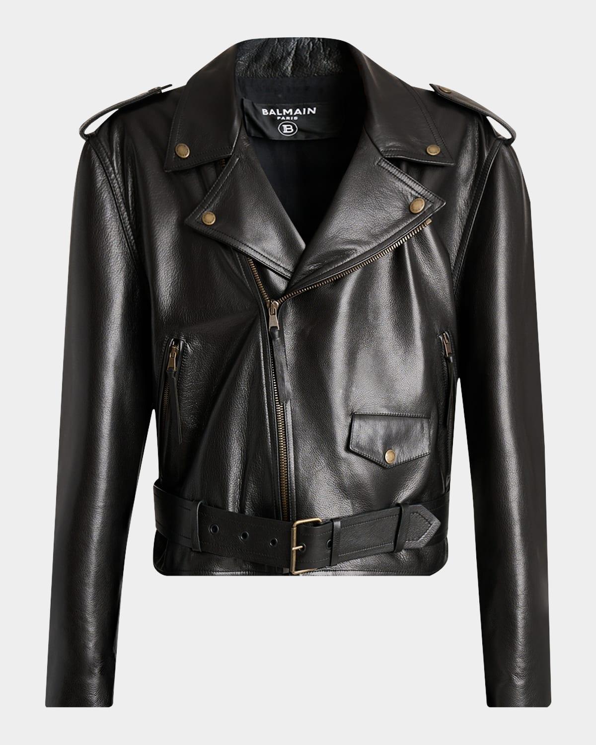Balmain Leather jackets for Men | Online Sale up to 60% off | Lyst