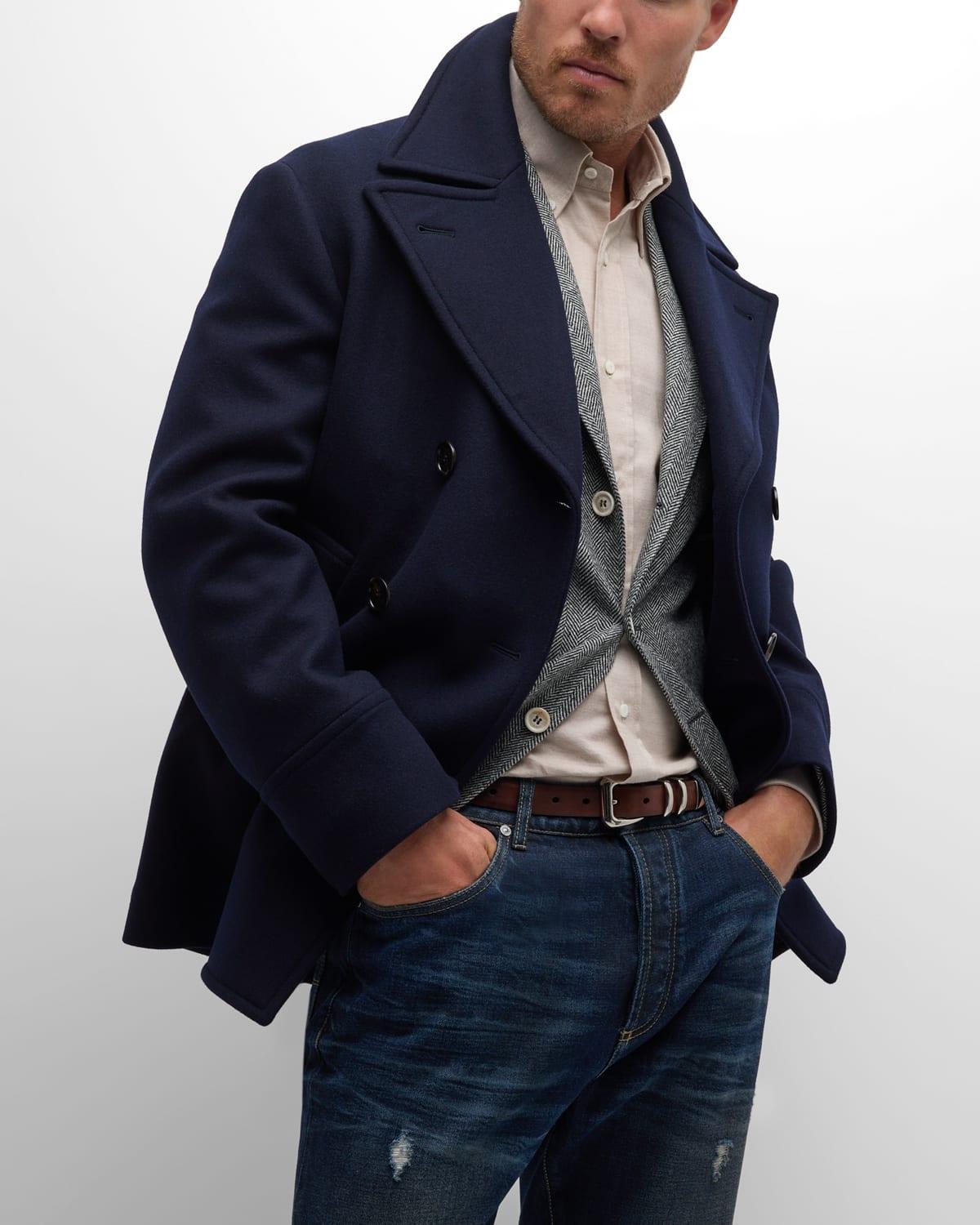 Brunello top cucinelli peacoat