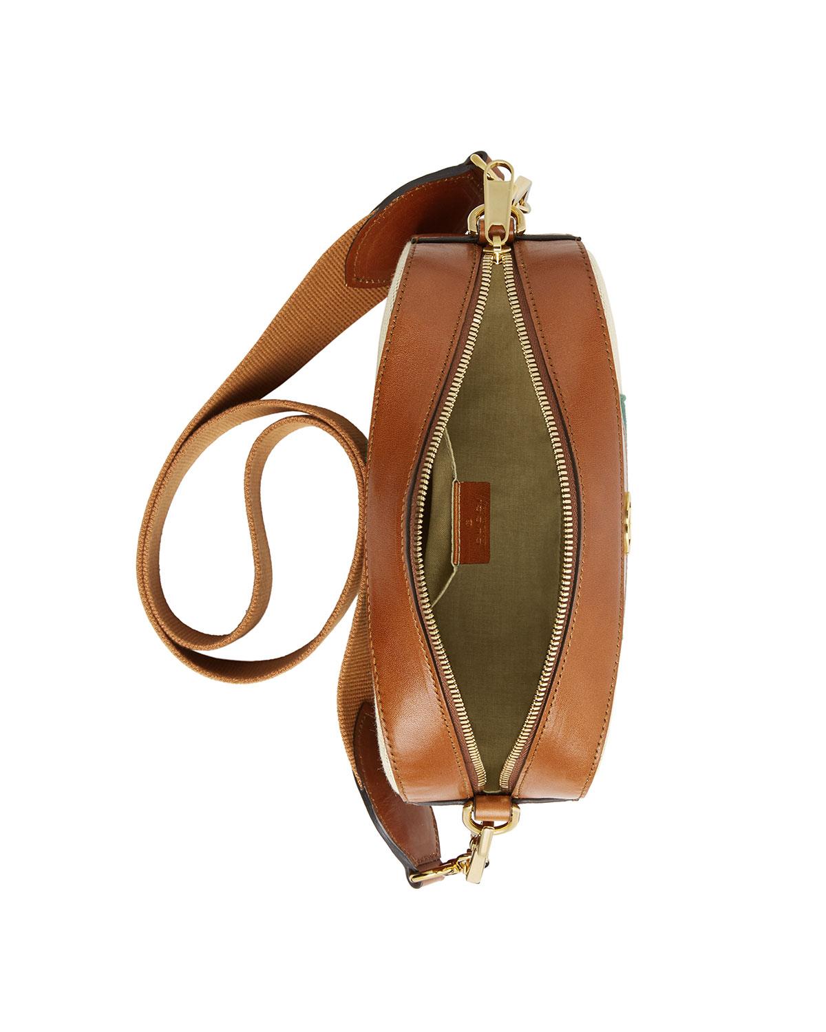 vintage canvas shoulder bag gucci