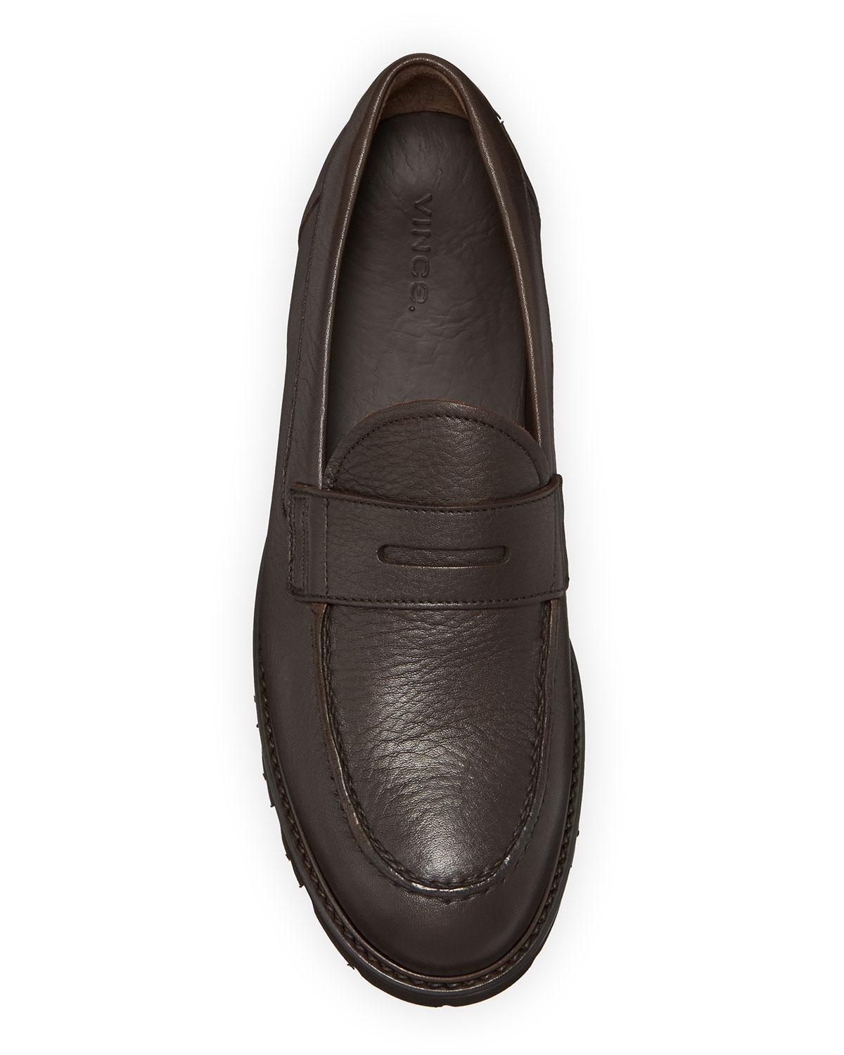 vince comrade leather penny loafer