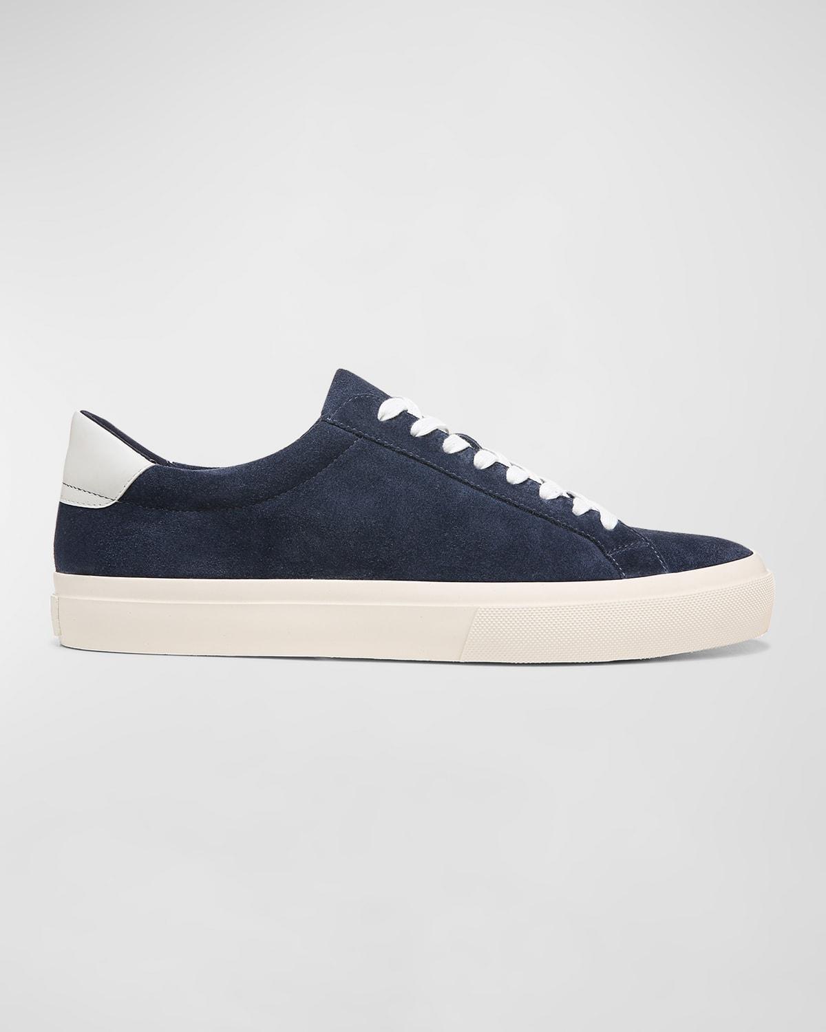 Vince Fulton Leather Low-top Sneakers in Blue for Men | Lyst