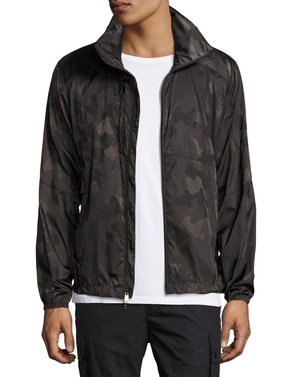Ralph Lauren Synthetic Nylon Camo Track Jacket in Black for Men Lyst