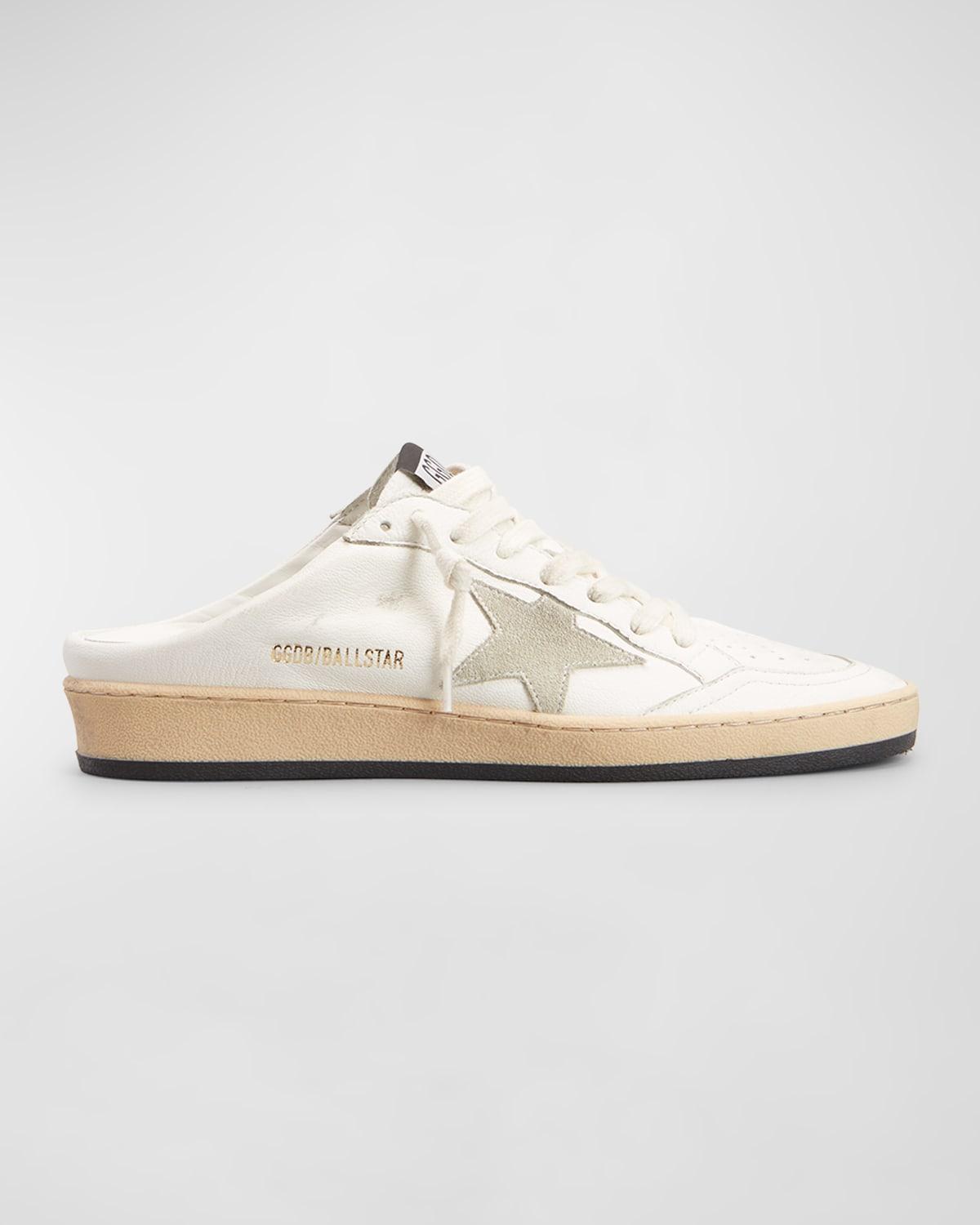 Golden Goose Allstar Sabot Leather Slide Sneakers in White | Lyst