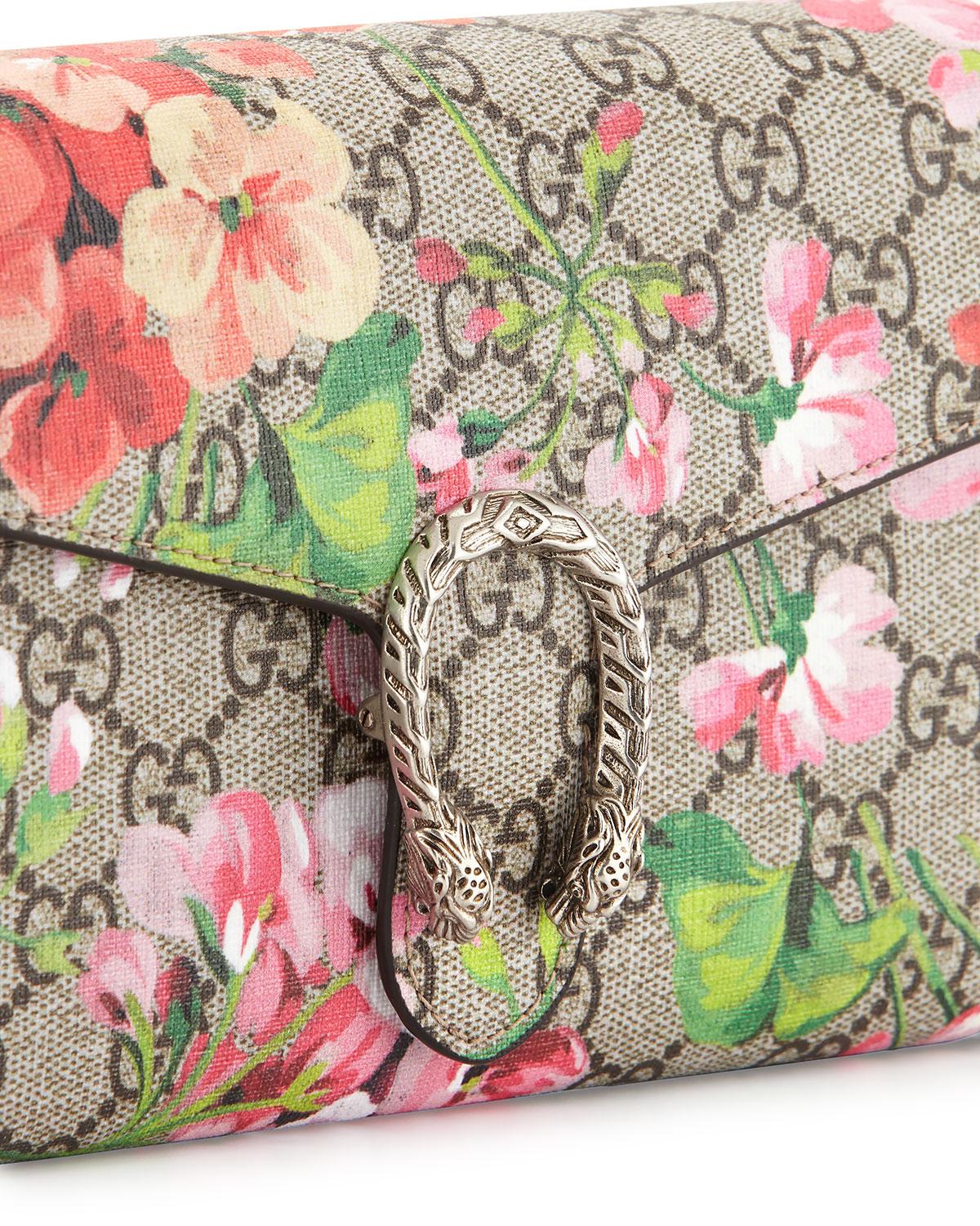 gg blooms dionysus wallet on a chain