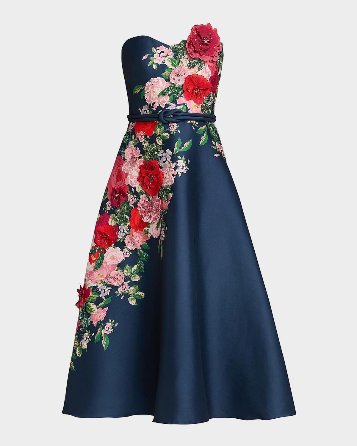 badgley mischka formal dresses sale Badgley Mischka Women's Stretch-Crepe Cape-Sleeve Midi-Dress - Navy