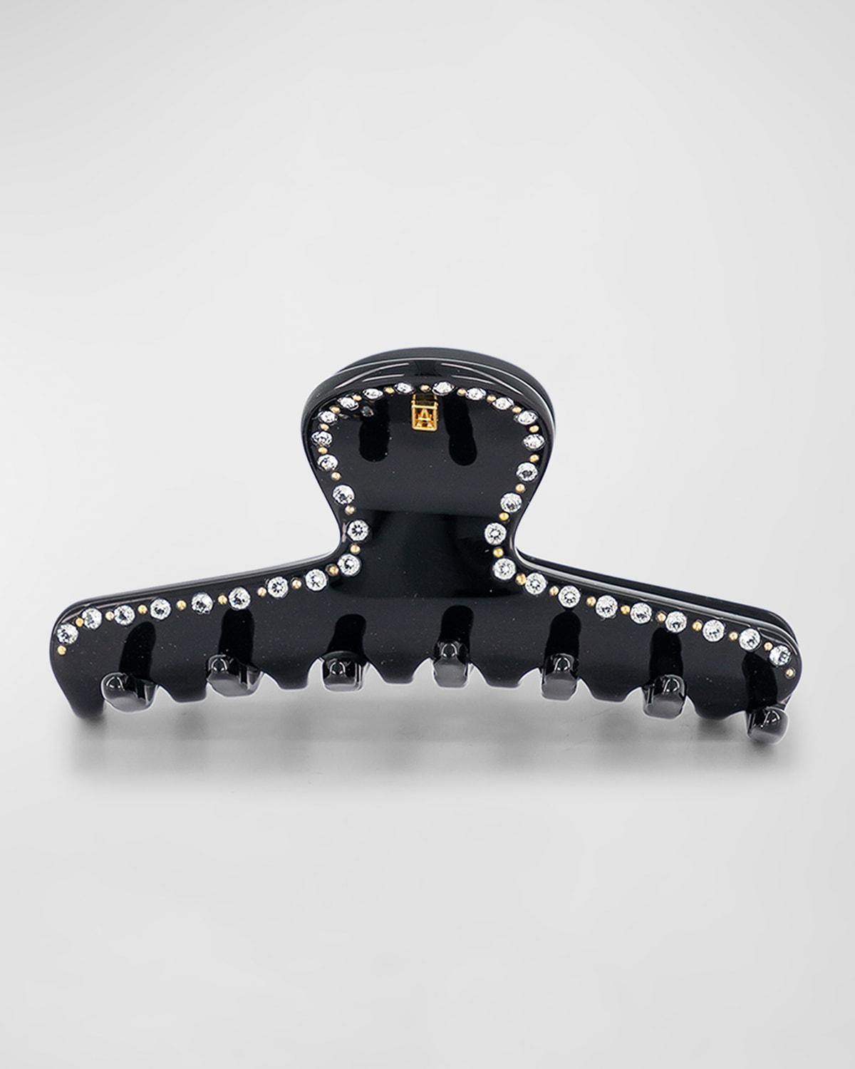 Alexandre De Paris Raspail Crystal-embellished Claw Clip in Black | Lyst
