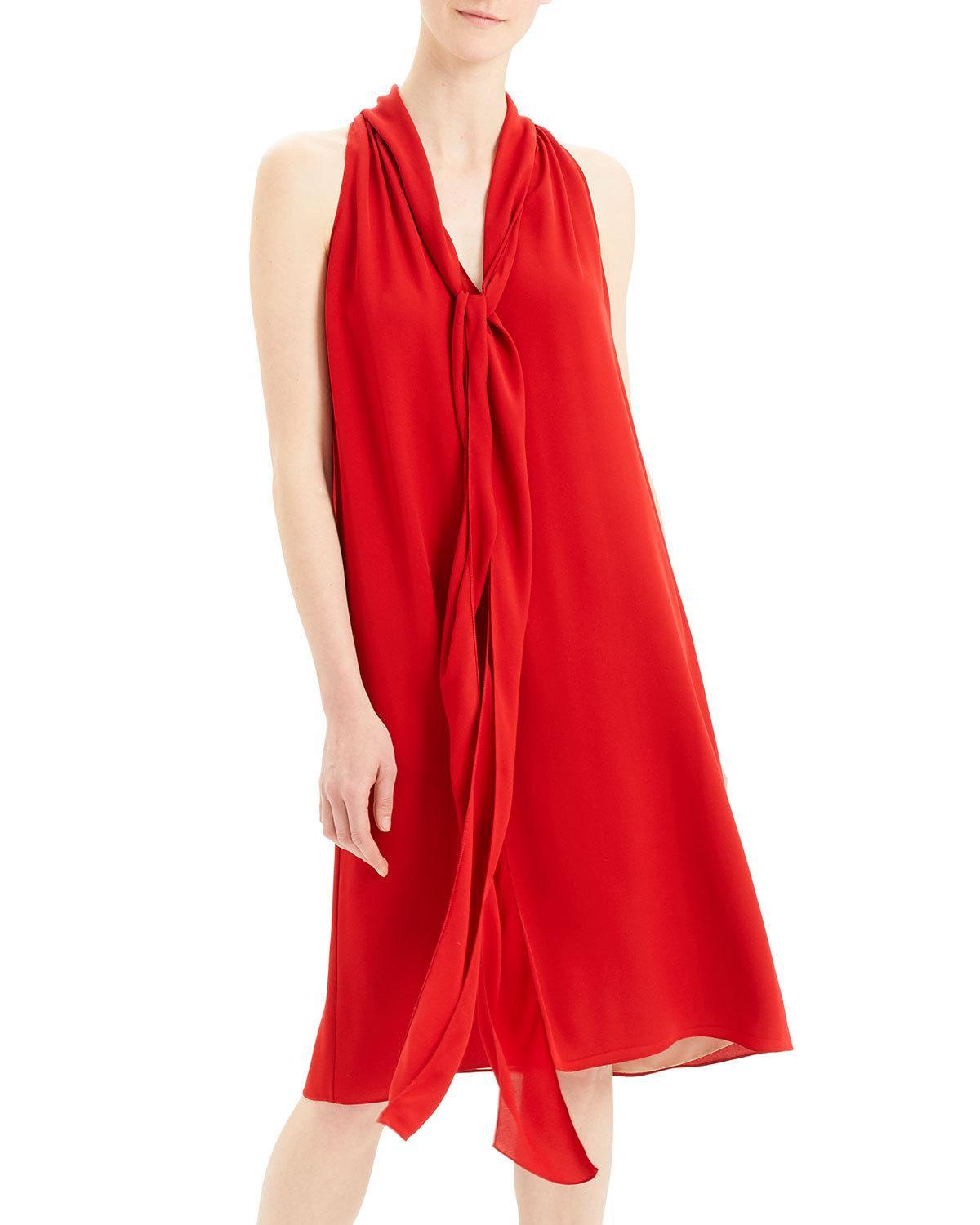 theory scarf wrap dress