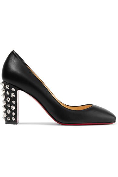 black spiked christian louboutin heels