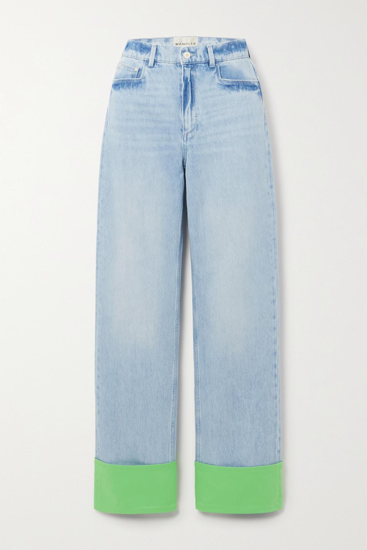 Wandler Poppy High-rise Straight-leg Organic Jeans in Blue | Lyst