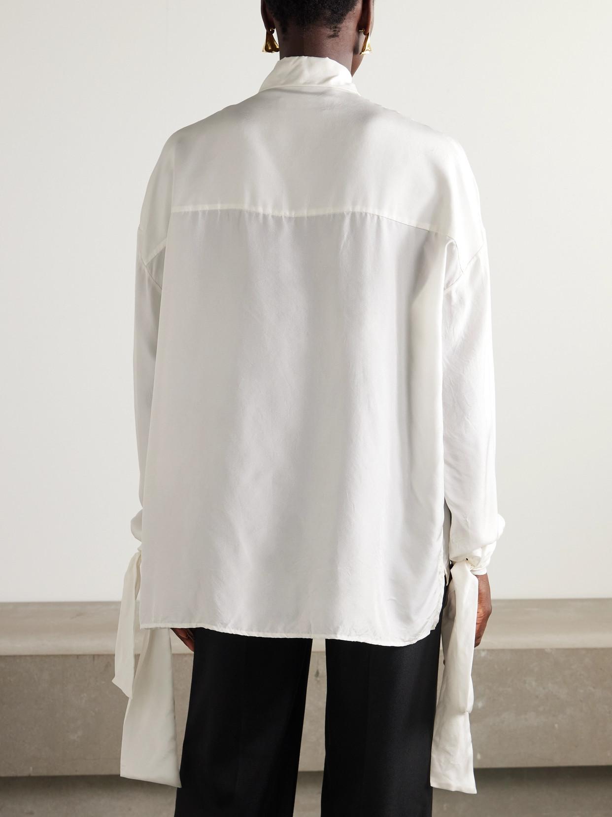 Chemisier Lanvin Gris Sans Manches - Mélange Coton/cachemire, Taille M - Occasion Comme Neuf