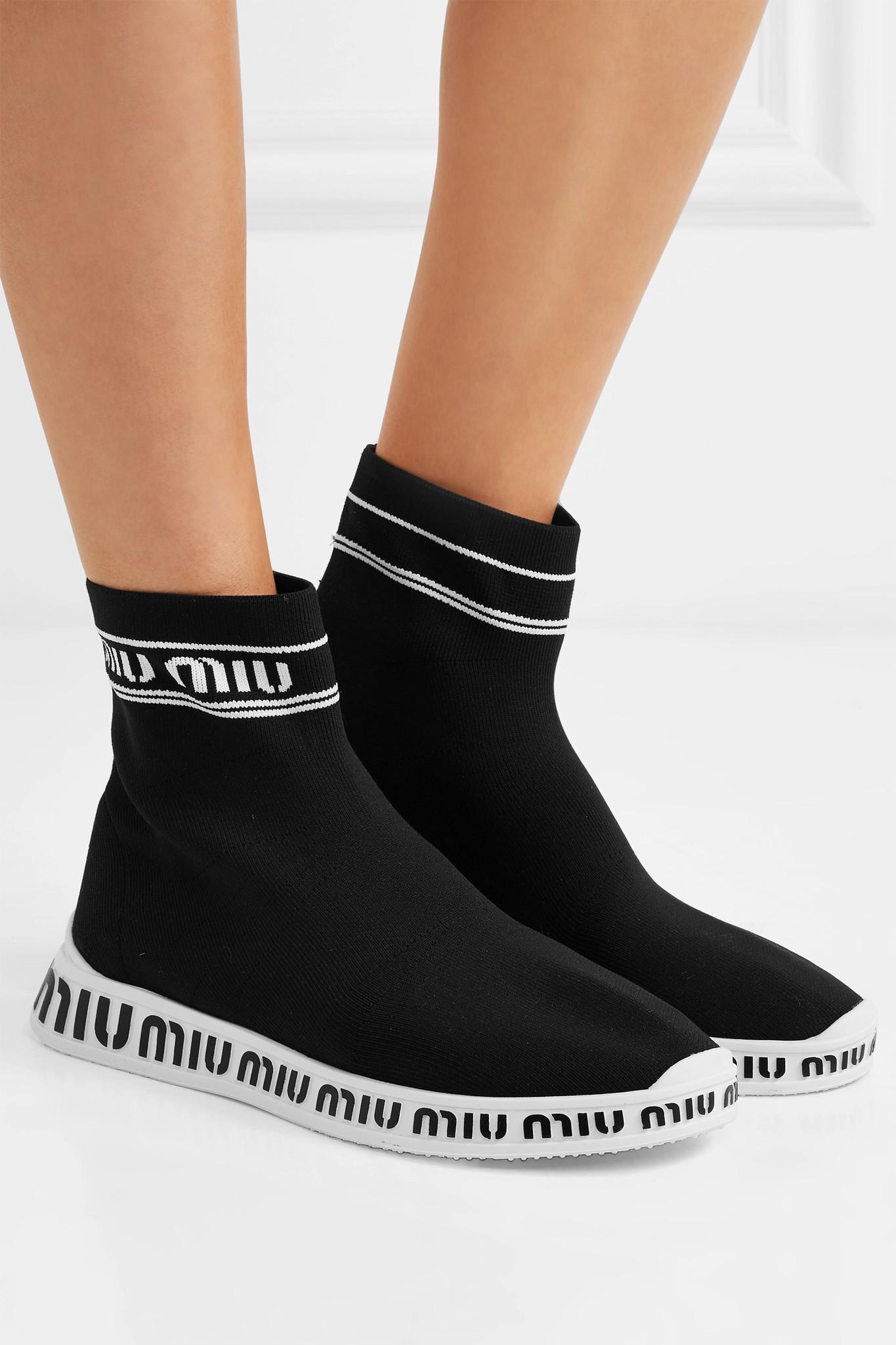 miu miu sock sneaker