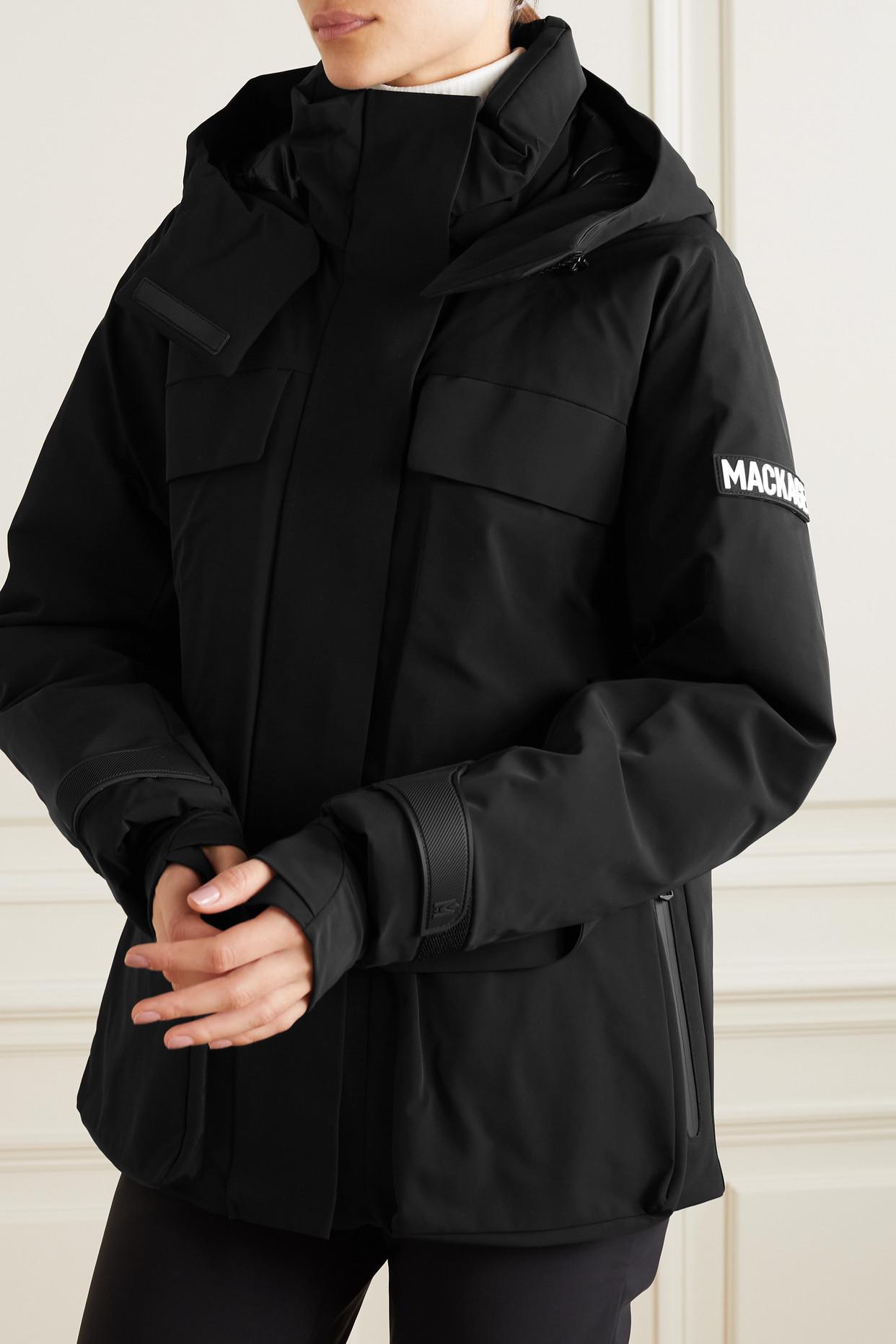 Mackage + Net Sustain Iclyn Hooded Padded Down Ski Jacket in Black | Lyst