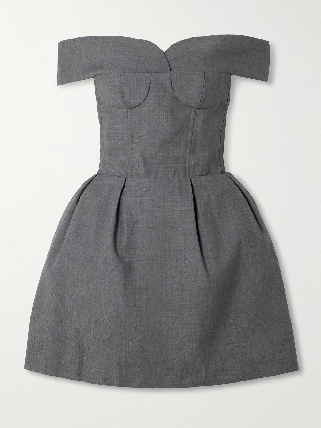 shushu tong グレーパフィーミニドレス　UK6サイズ　新品未使用 ShuShu/Tong Mini and short dresses for Women | Online Sale