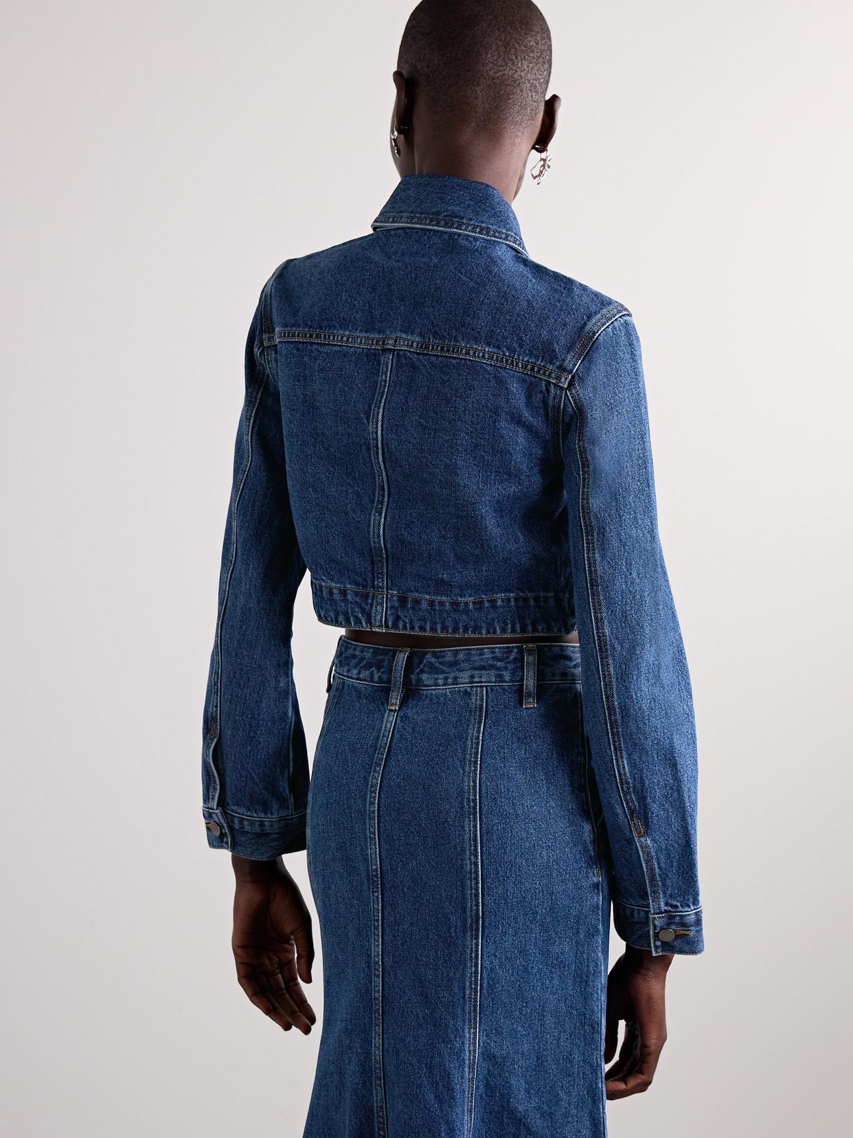 ジャケット Self-Portrait Denim Trench Jacket Denim Trench Jacket – self-portrait