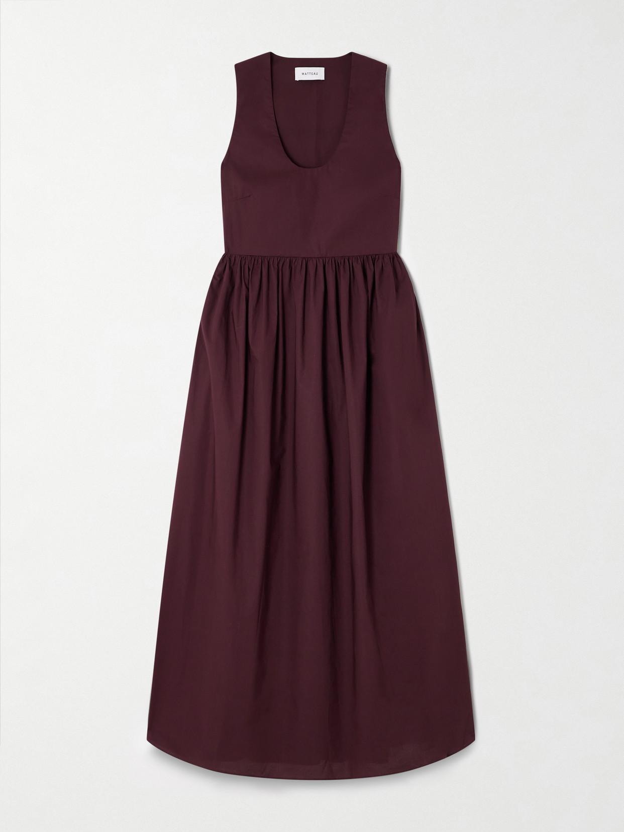 chinese dress ladies BURGUNDY SMOCKED LACE MAXI DRESS main image 1