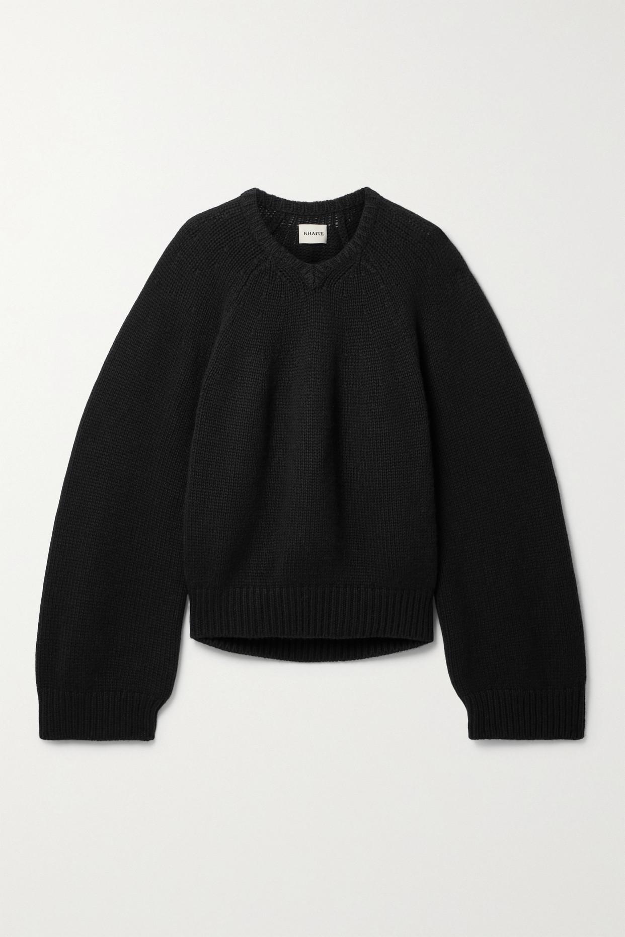 KHAITE Tilda cashmere jumper - Black