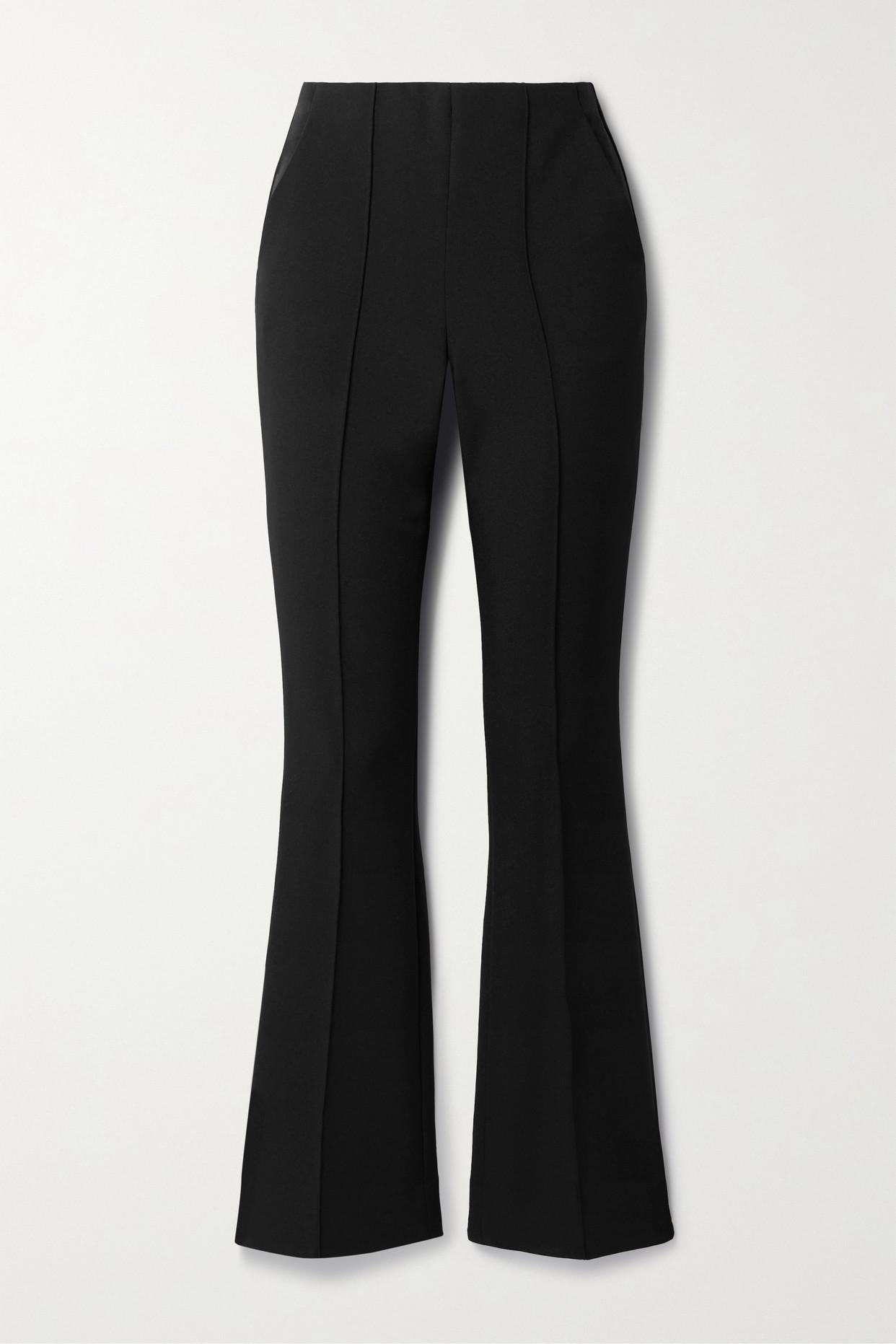 Veronica Beard Orion Stretch crepe Flared Pants in Black Lyst Canada